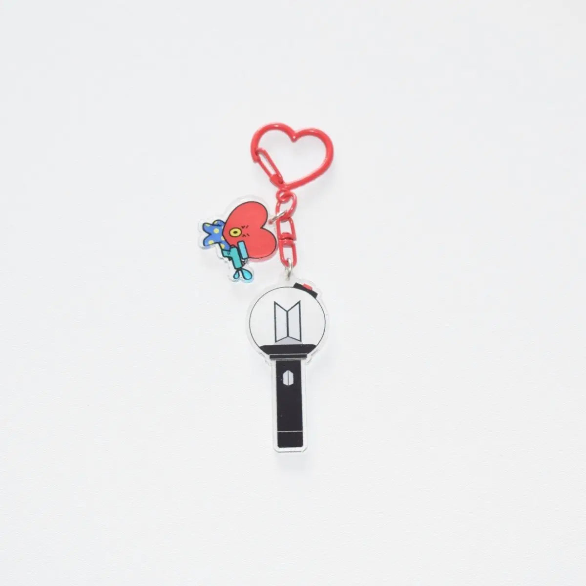Fashionable Cartoon BTS Series Sweet Cute Creative Pattern Acrylic Keychain Portable Versatile Decorative Pendant