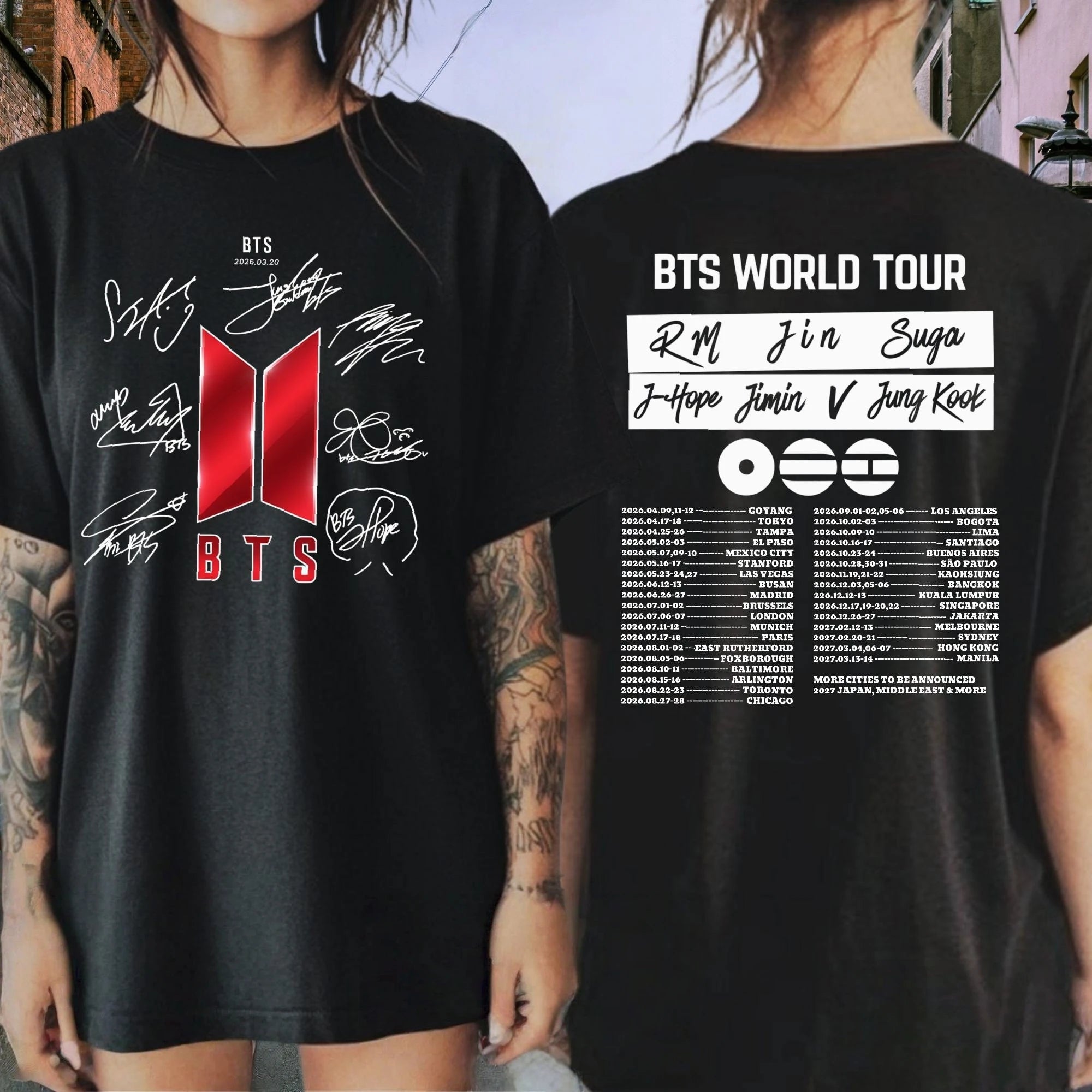2026 Summer BTS Arirang World Tour Graphic Shirt - Unisex