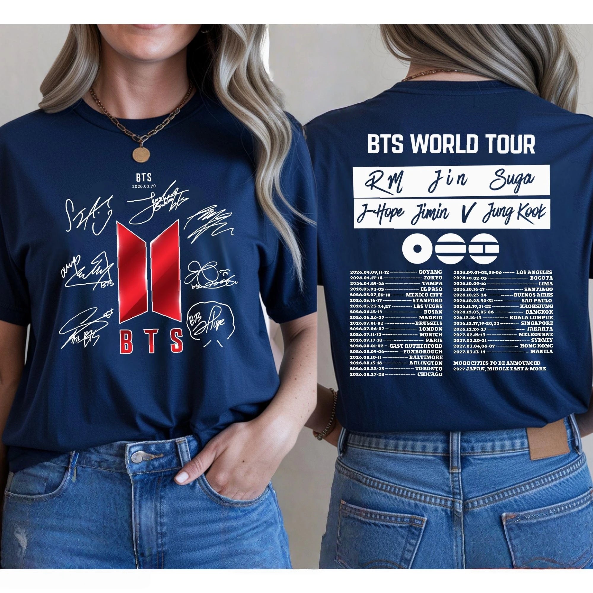 2026 Summer BTS Arirang World Tour Graphic Shirt - Unisex