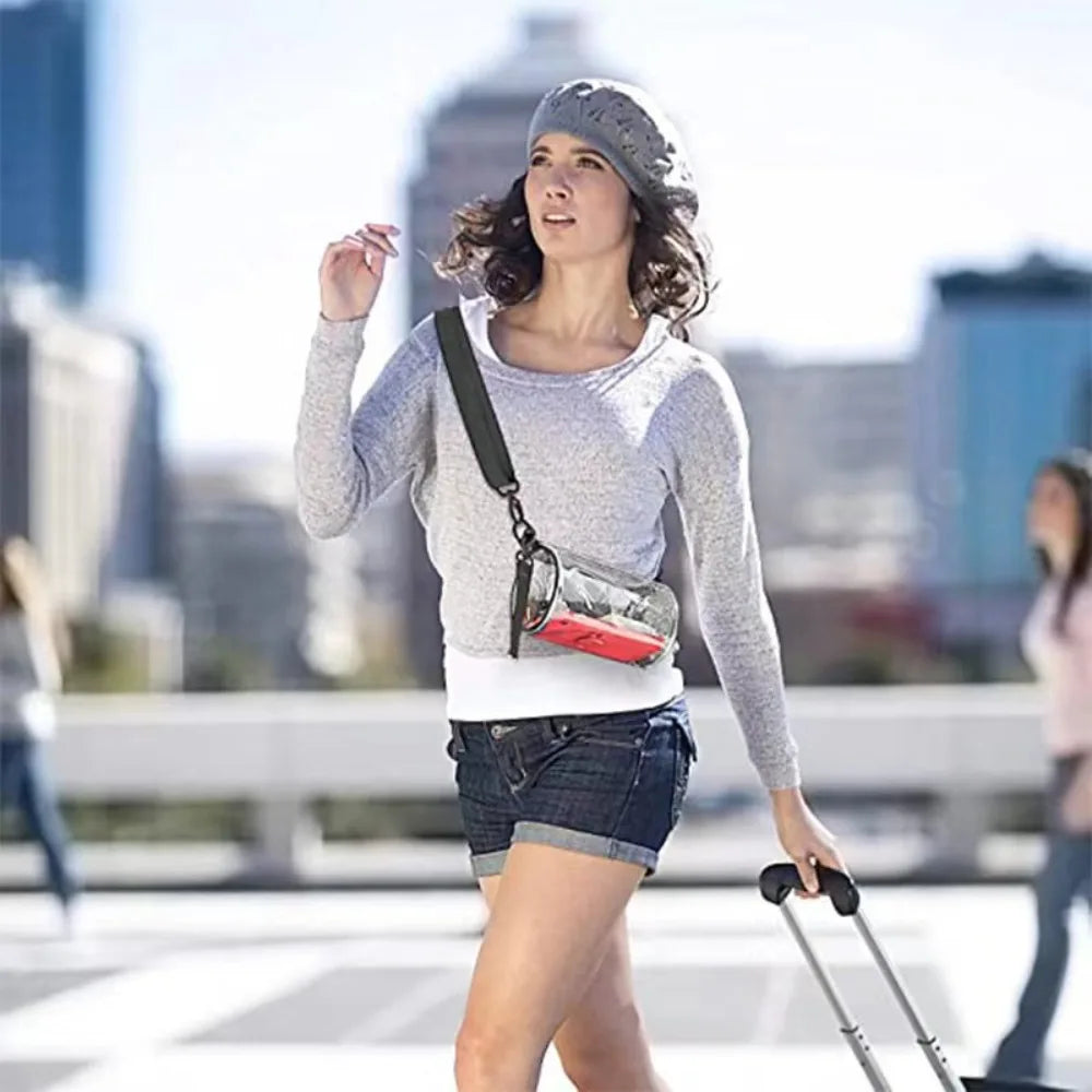 Transparent Laser Crossbody Bag for Women Cylindrical Fashion Mini Shoulder Messenger Bag PVC Jelly Small Tote Bag