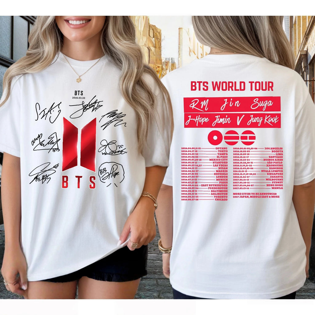 2026 Summer BTS Arirang World Tour Graphic Shirt - Unisex