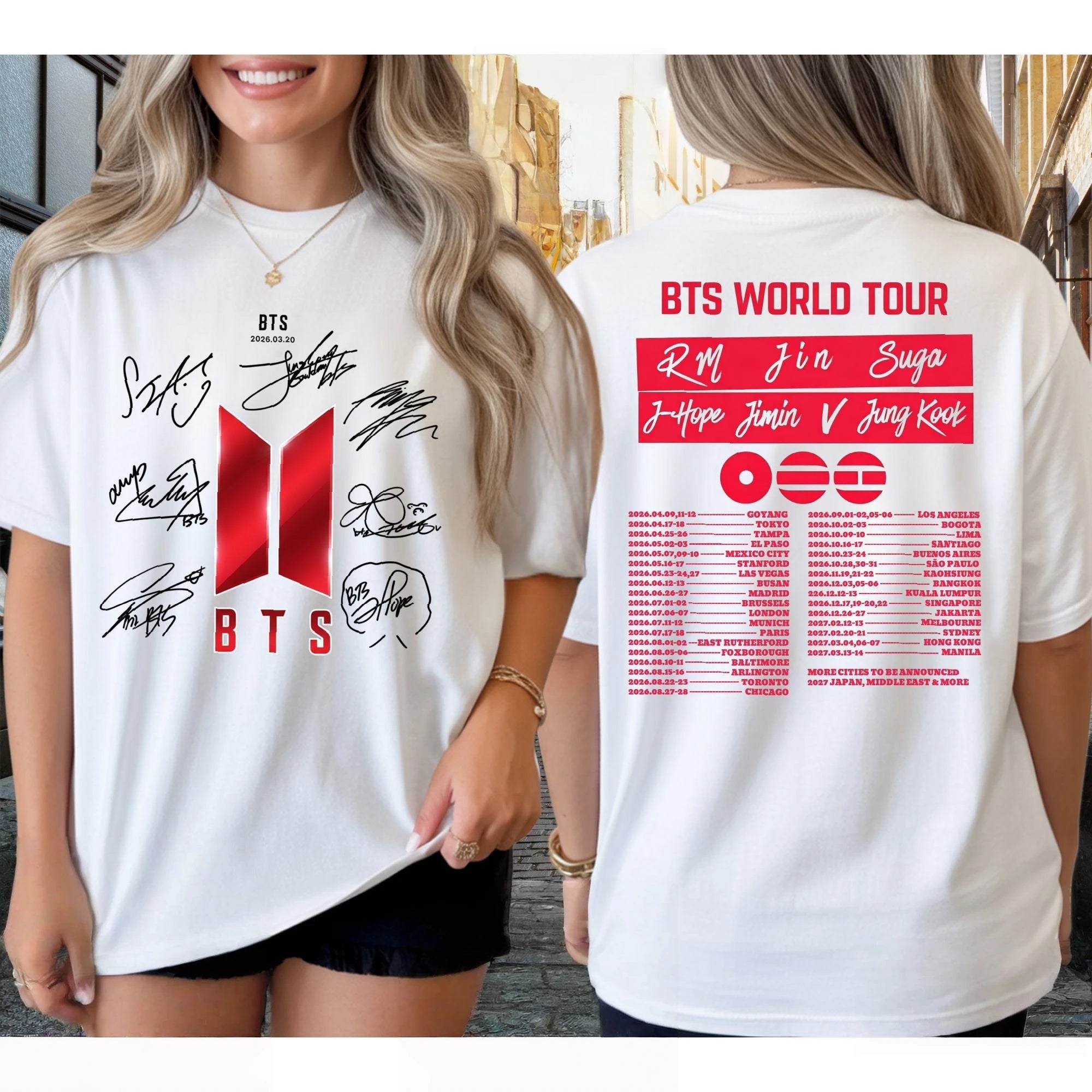 2026 Summer BTS Arirang World Tour Graphic Shirt - Unisex