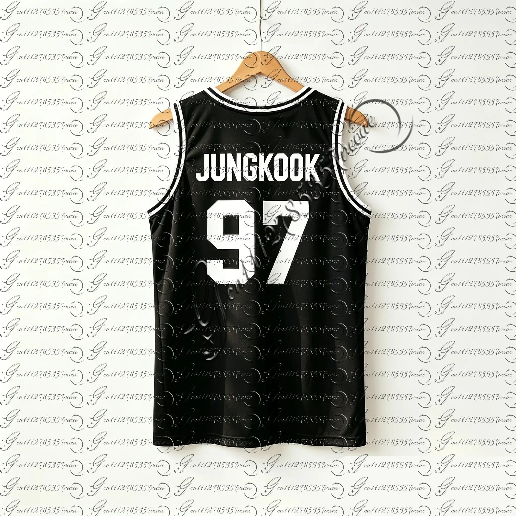 Kpop JUNGKOOK 97 Basketball Jersey Tank Top, Unisex Breathable Sports Vest, Casual Sleeveless Top for Kids Youth, Army Fans Gift