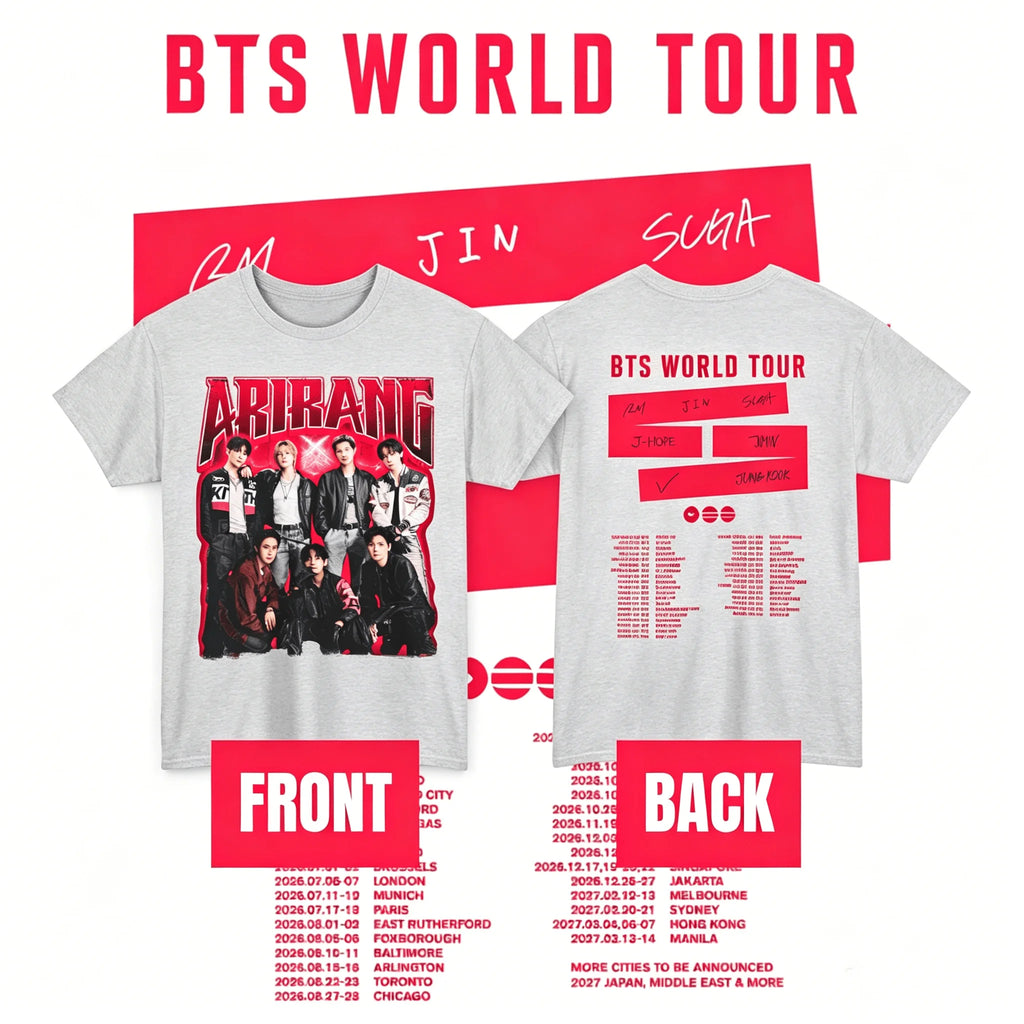 BTS Arirang Comeback Live T-shirt Bangtan - Concert World Tour