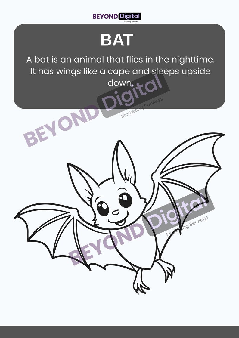 Learn & Colour Educational Animal Colouring Pages