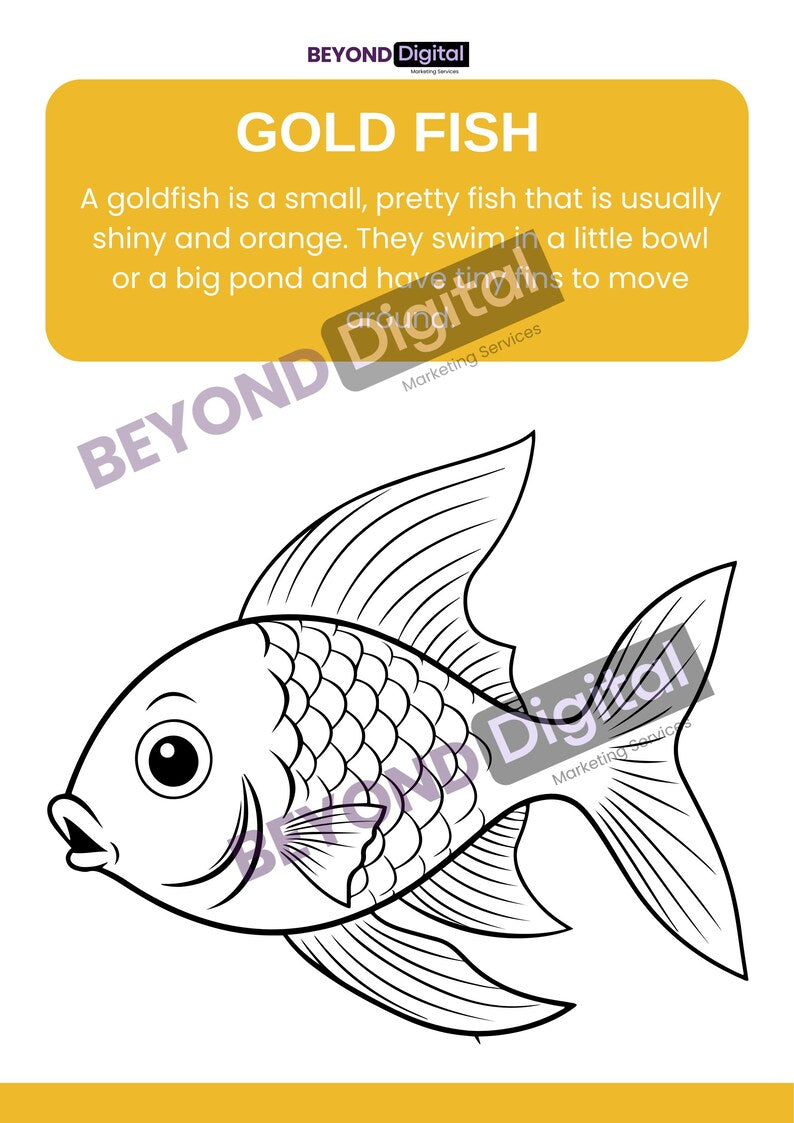 Learn & Colour Educational Animal Colouring Pages