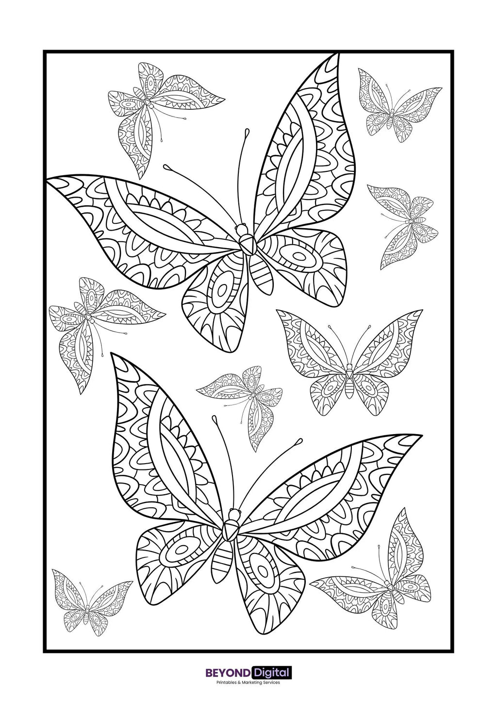Animals Mandala Colouring Pages