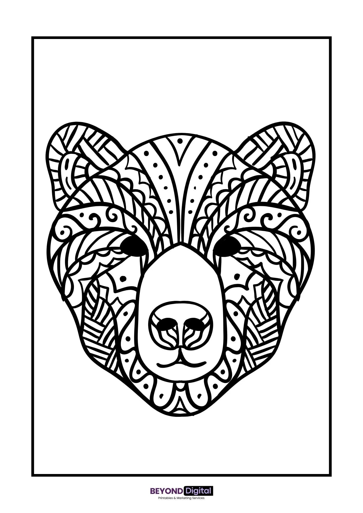 Animals Mandala Colouring Pages