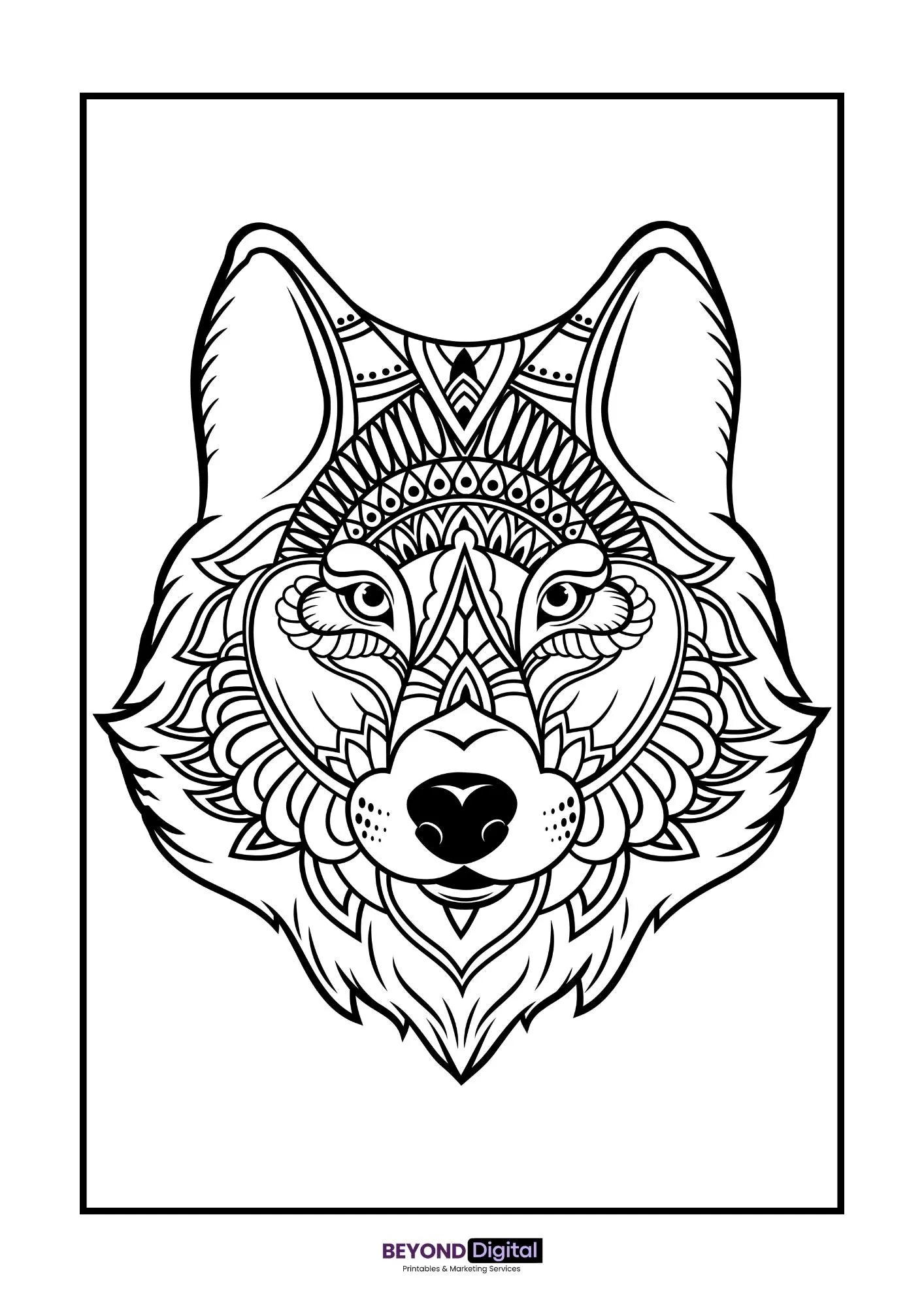 Animals Mandala Colouring Pages