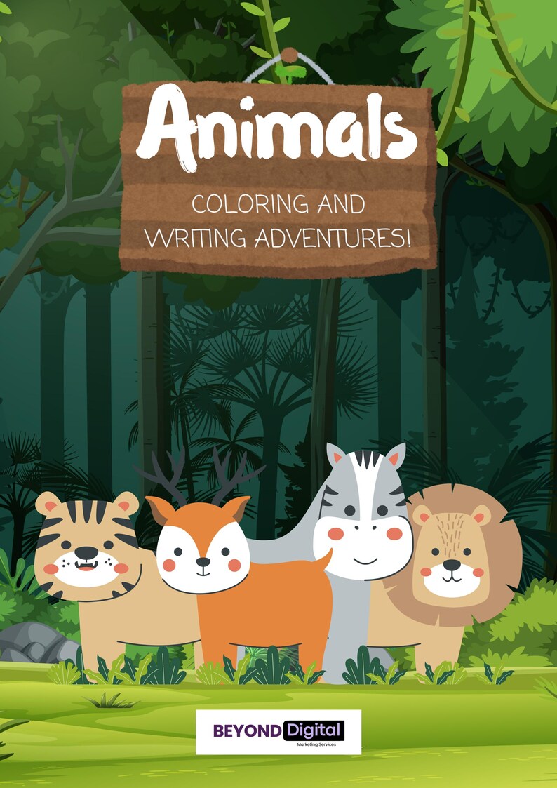 Animals Colouring & Writing Adventure