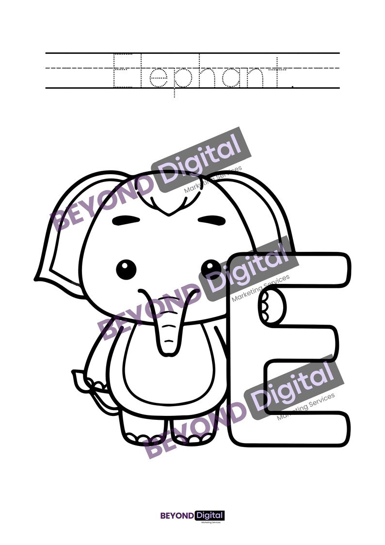 Animals Colouring & Writing Adventure