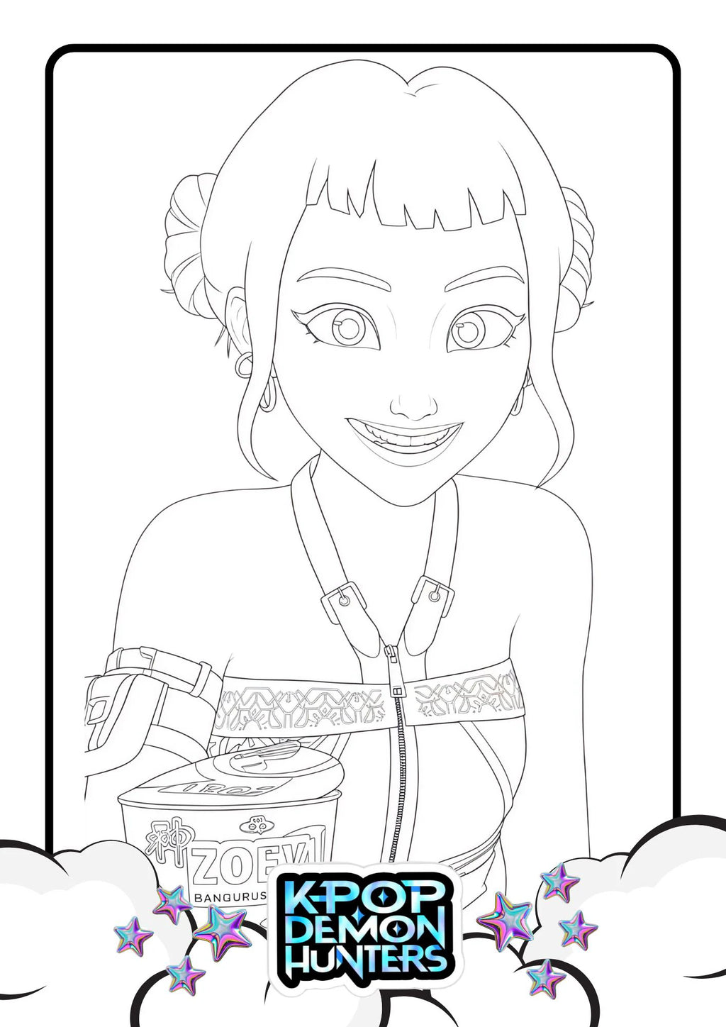 K pop Demon Hunters Colouring Pages
