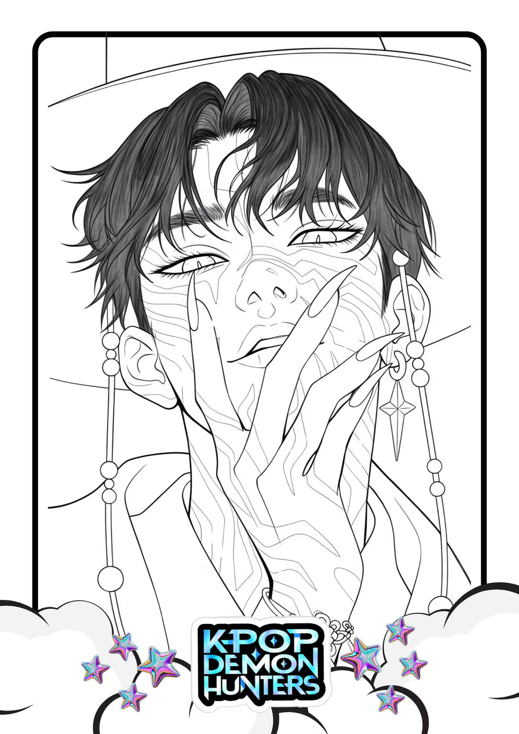 K pop Demon Hunters Colouring Pages