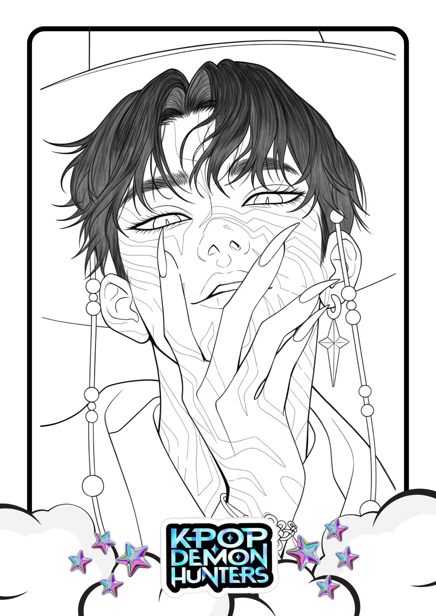 K pop Demon Hunters Colouring Pages
