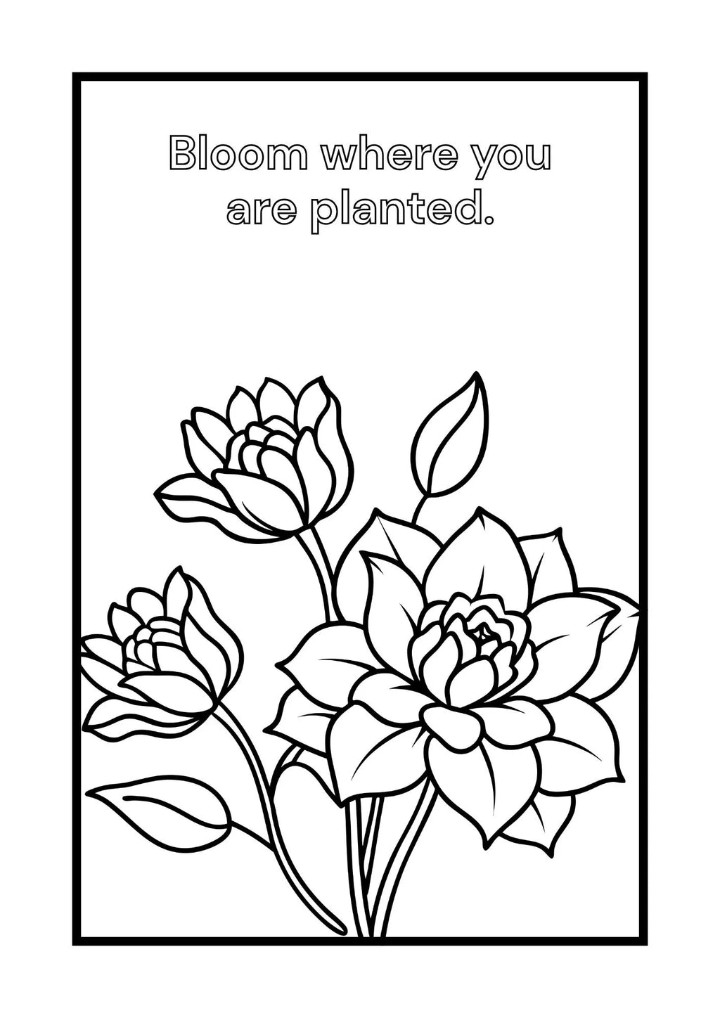Flowers Colouring Pages