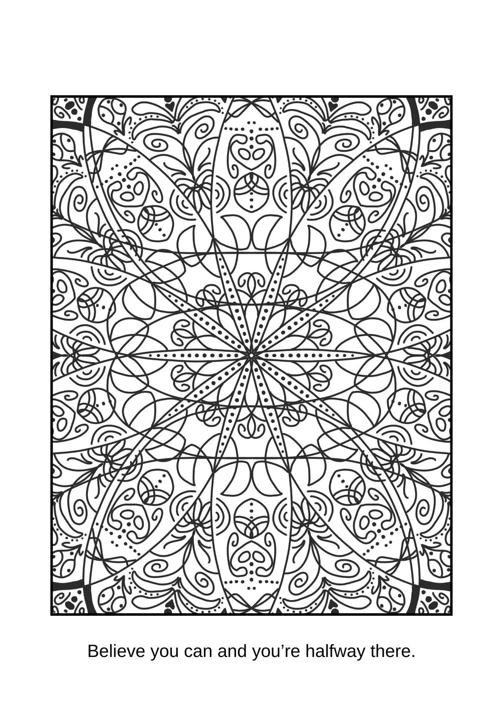 Inspirational Mandalas Colouring Pages