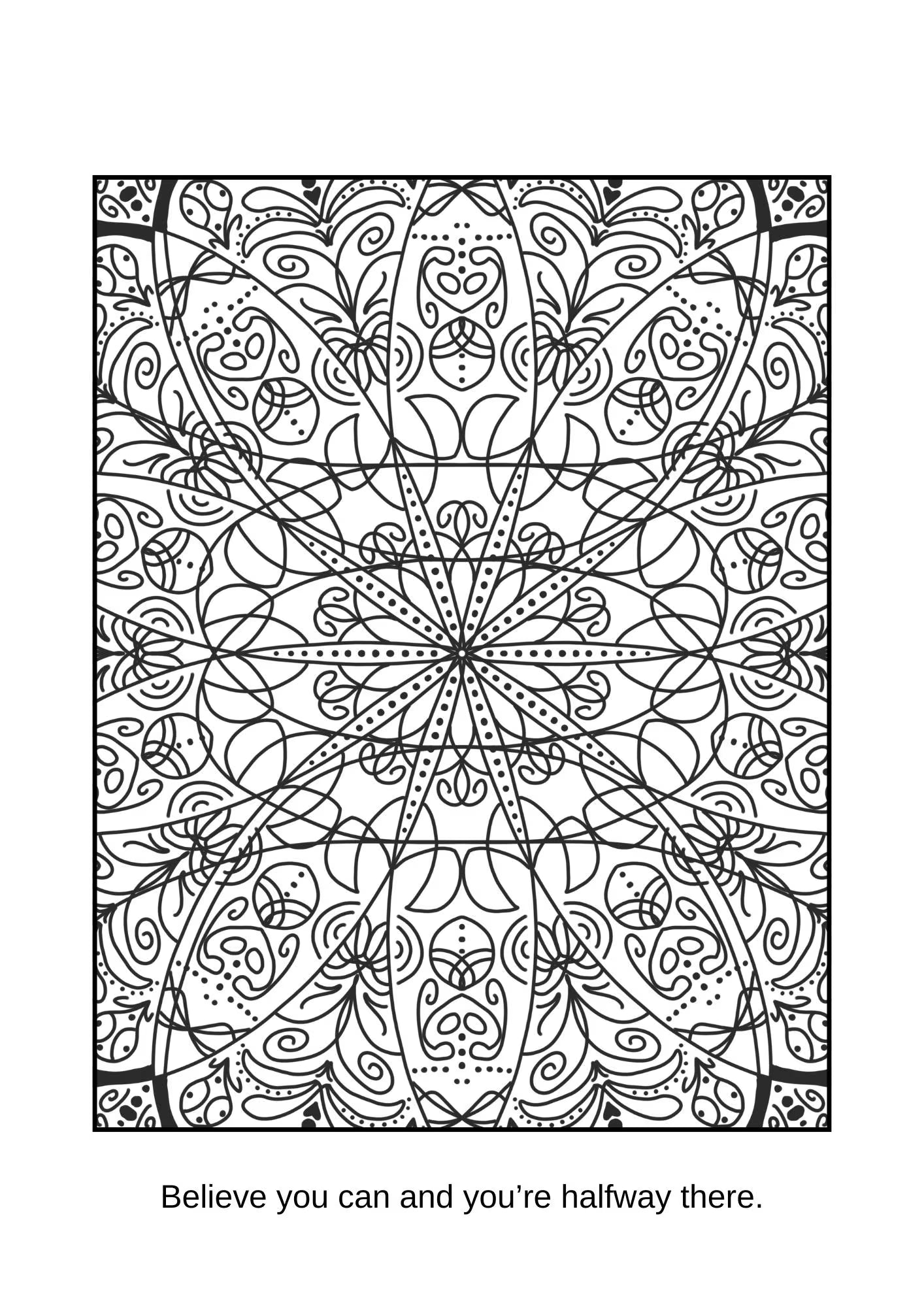 Inspirational Mandalas Colouring Pages