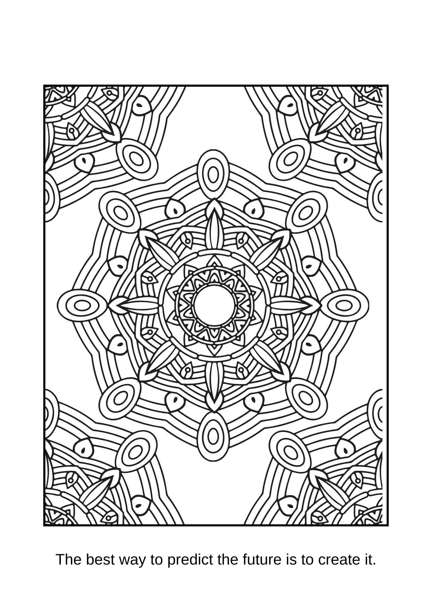 Inspirational Mandalas Colouring Pages