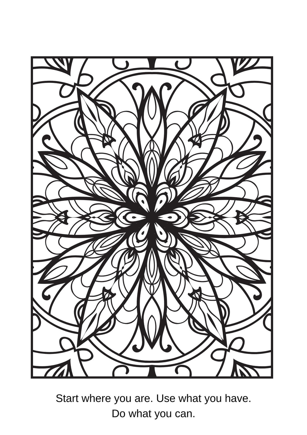 Inspirational Mandalas Colouring Pages