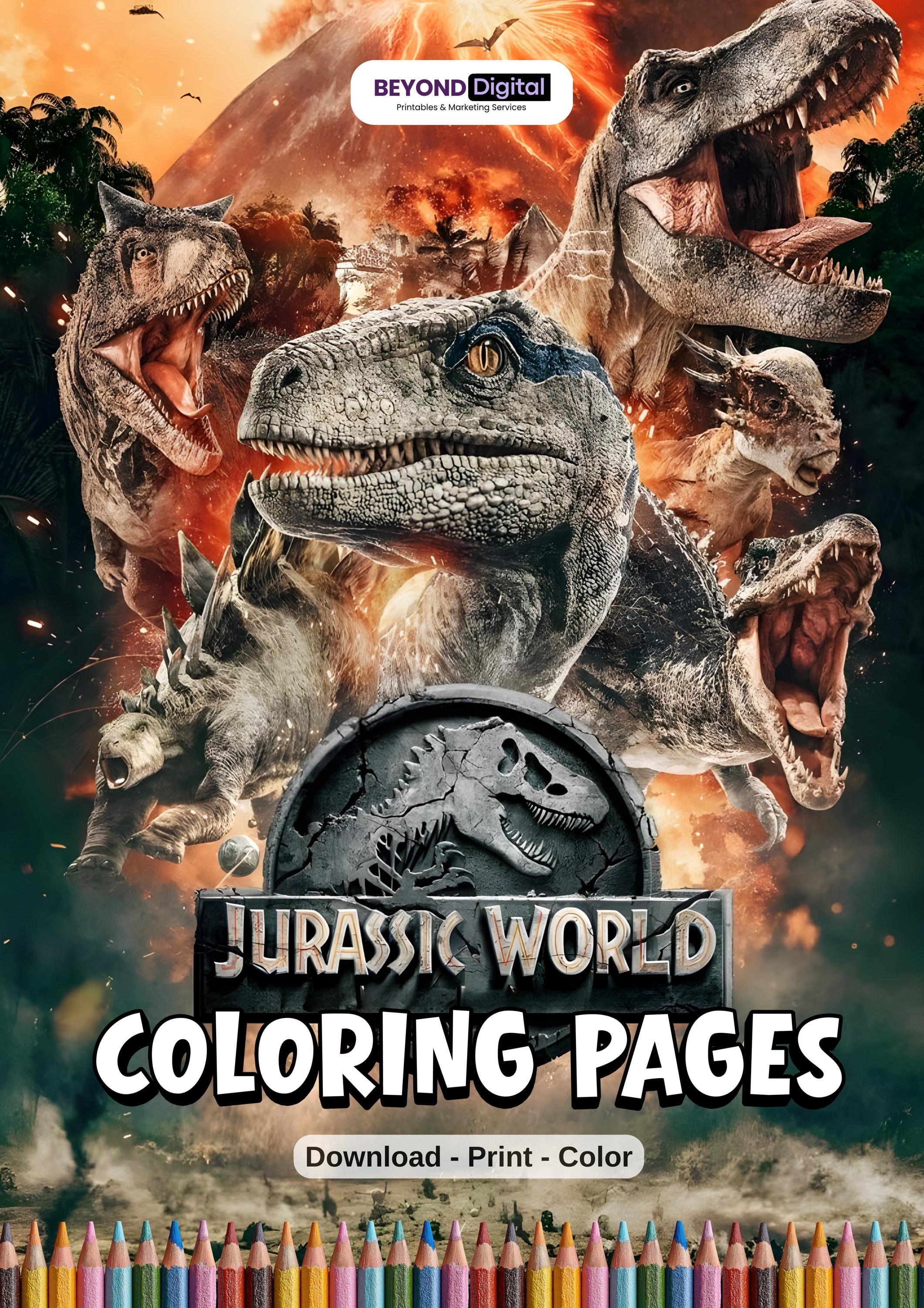 Jurassic World Coloring Pages