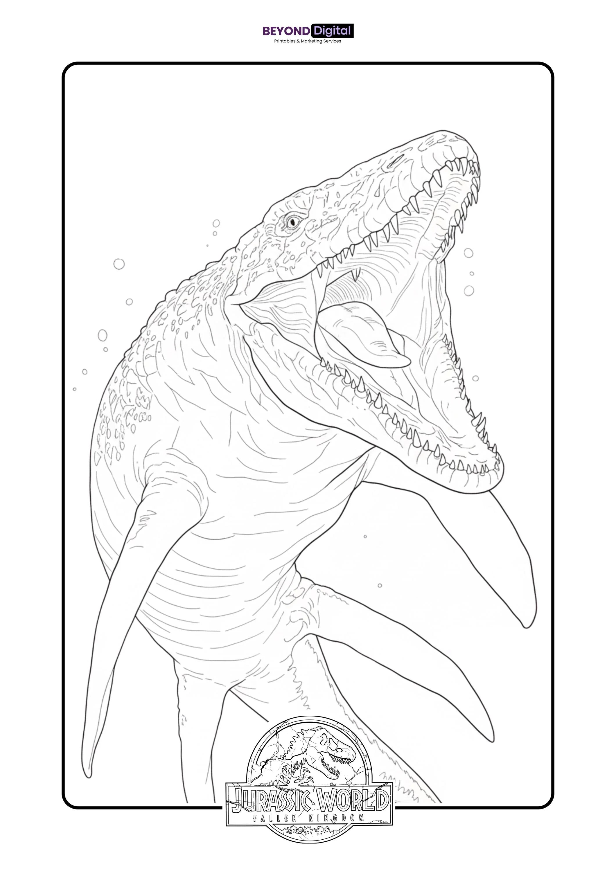 Jurassic World Coloring Pages