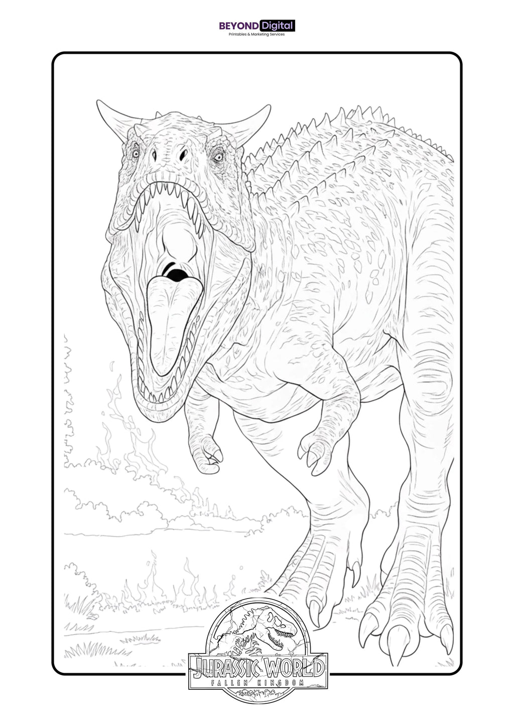 Jurassic World Coloring Pages