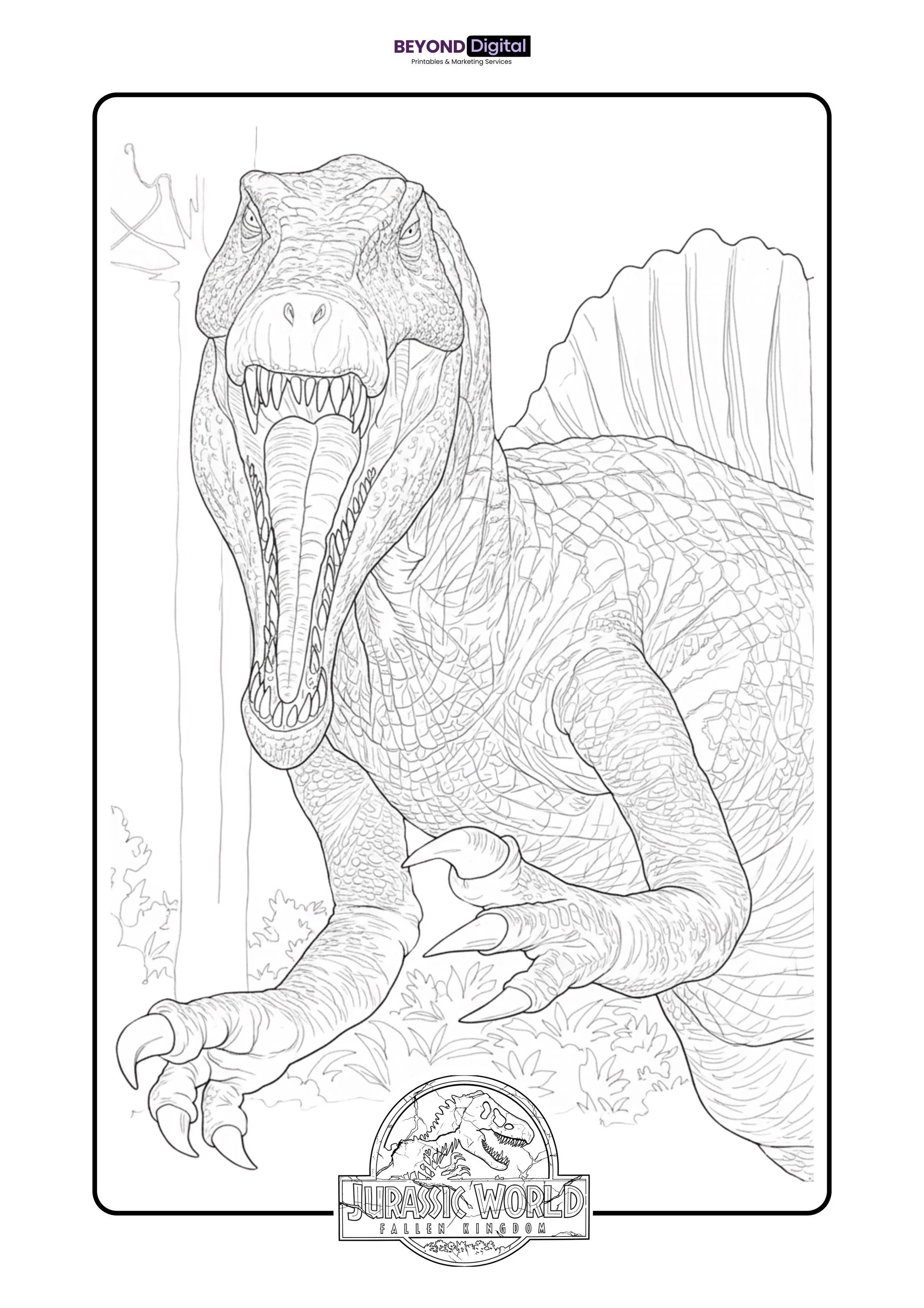 Jurassic World Coloring Pages