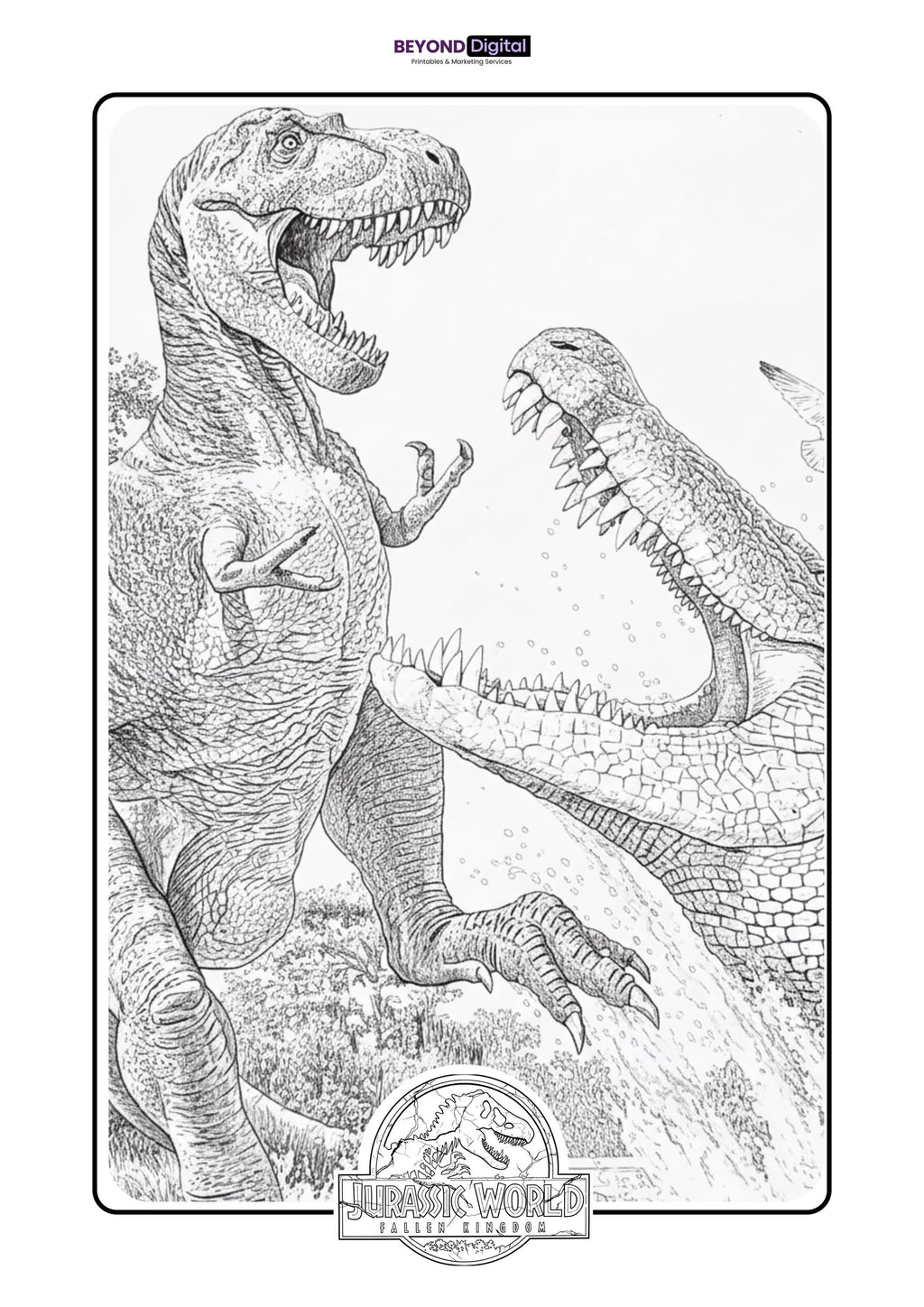 Jurassic World Coloring Pages