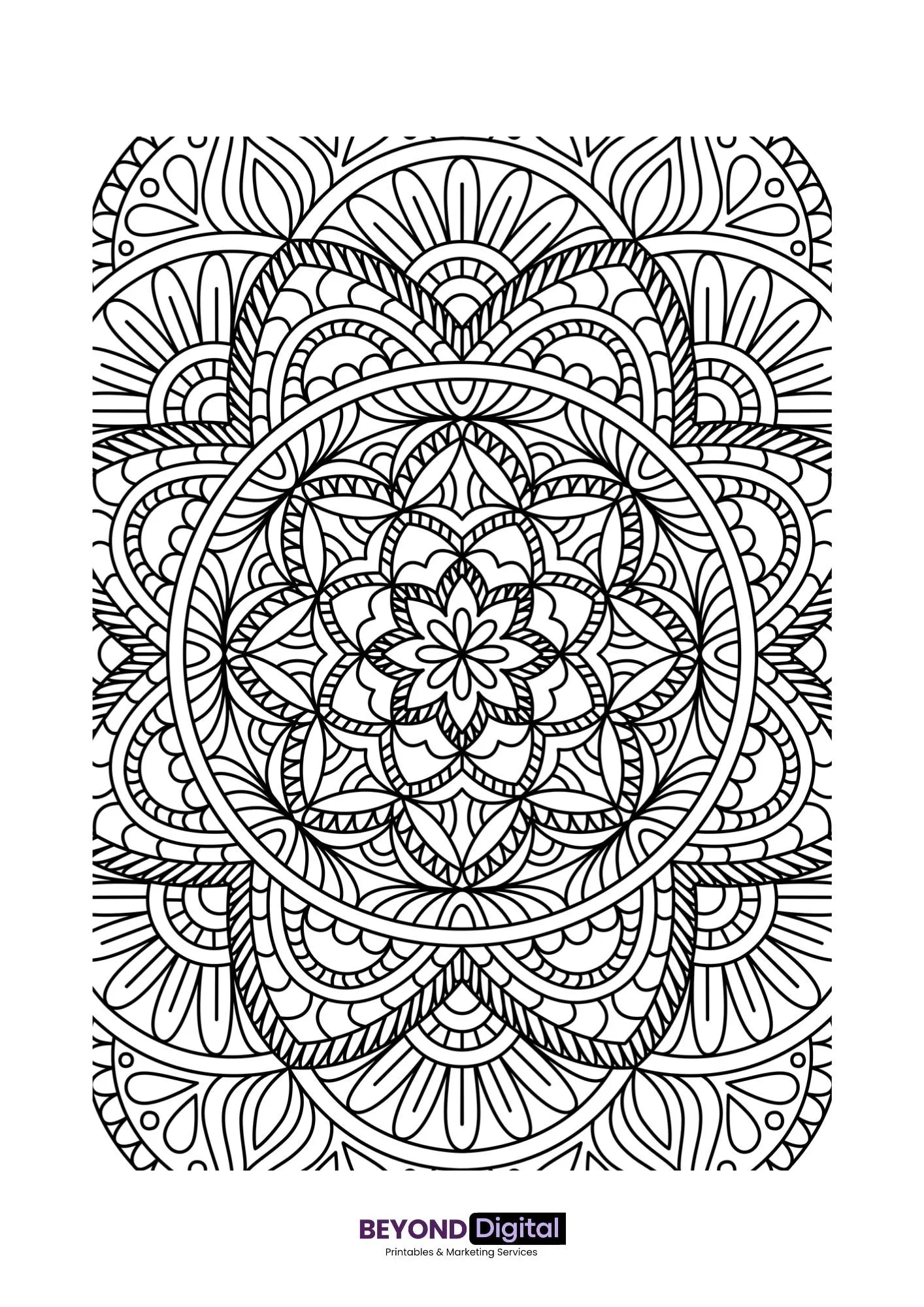 Mandala Colouring Pages Geometrical patterns