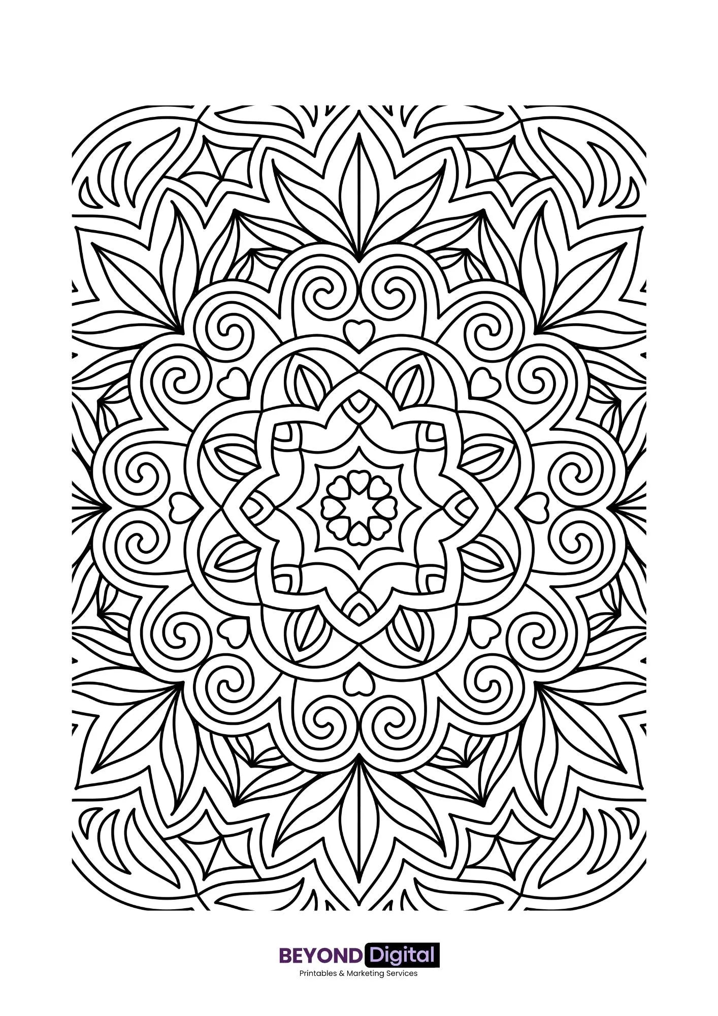 Mandala Colouring Pages Geometrical patterns