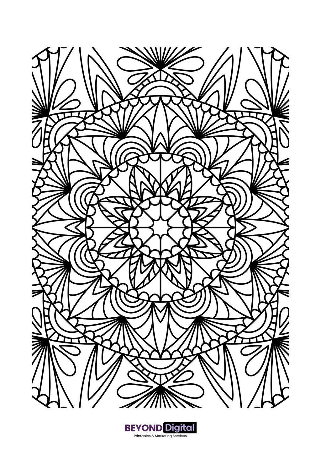 Mandala Colouring Pages Geometrical patterns