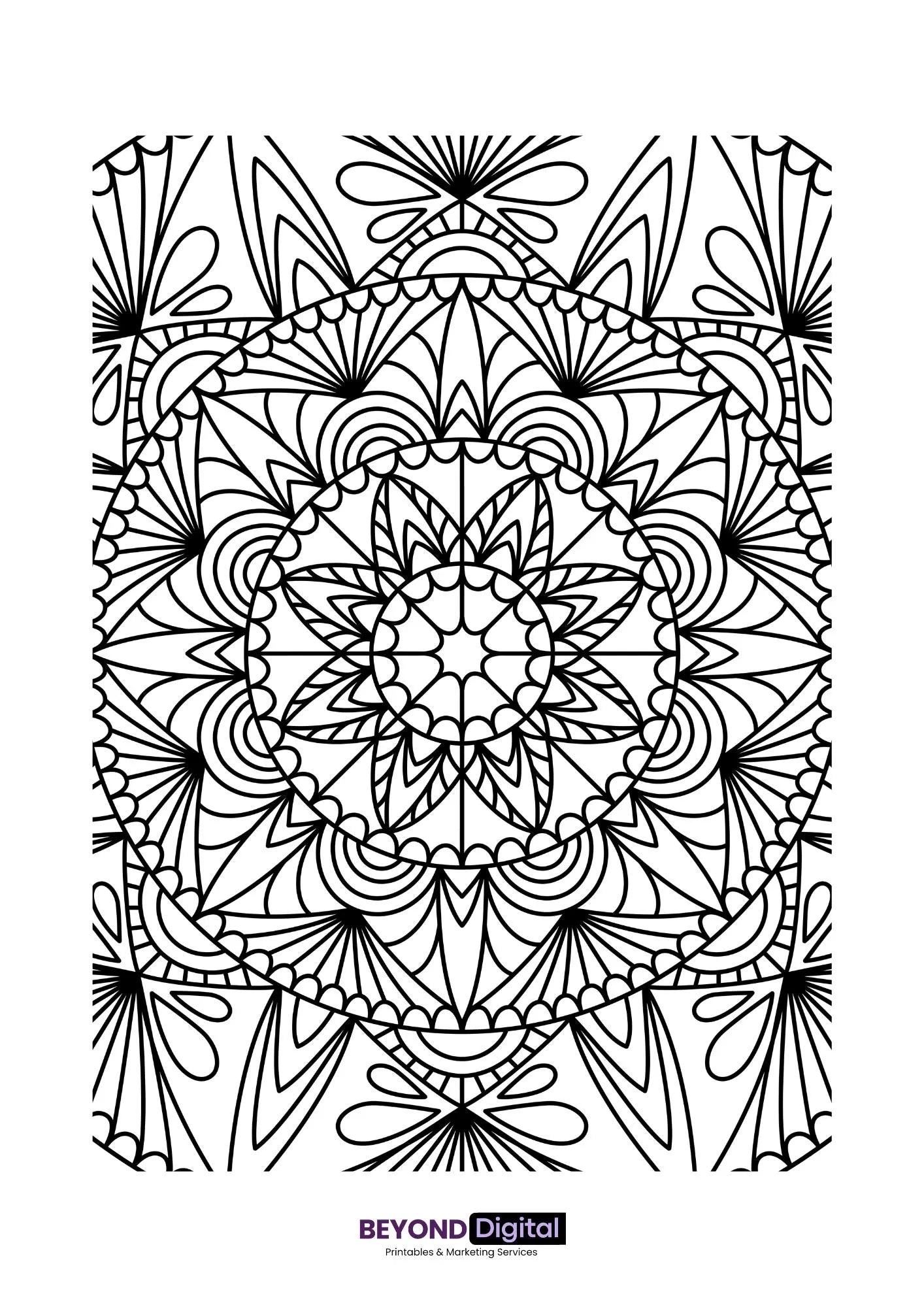 Mandala Colouring Pages Geometrical patterns