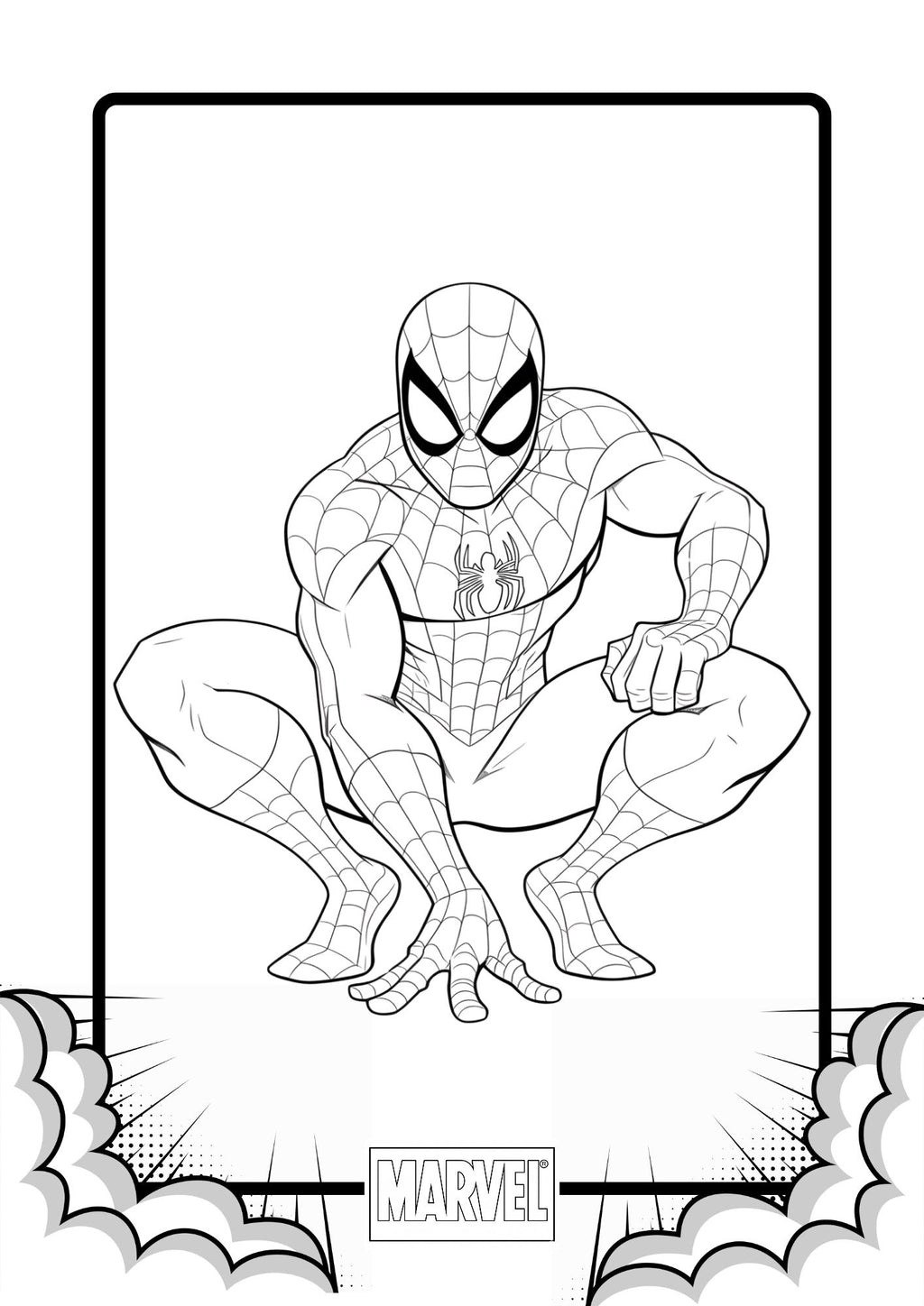 Marvel Heroes Colouring Pages