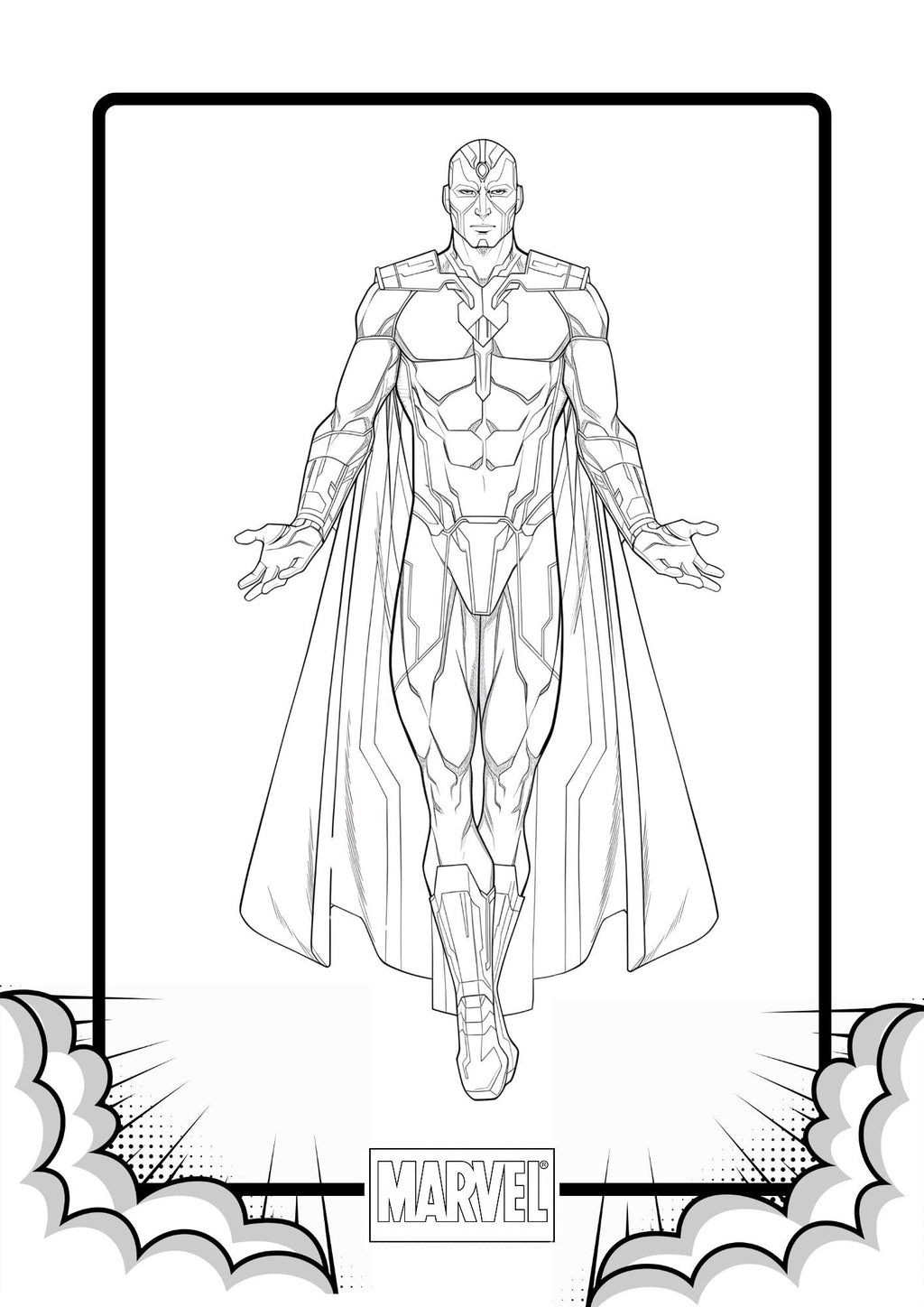 Marvel Heroes Colouring Pages