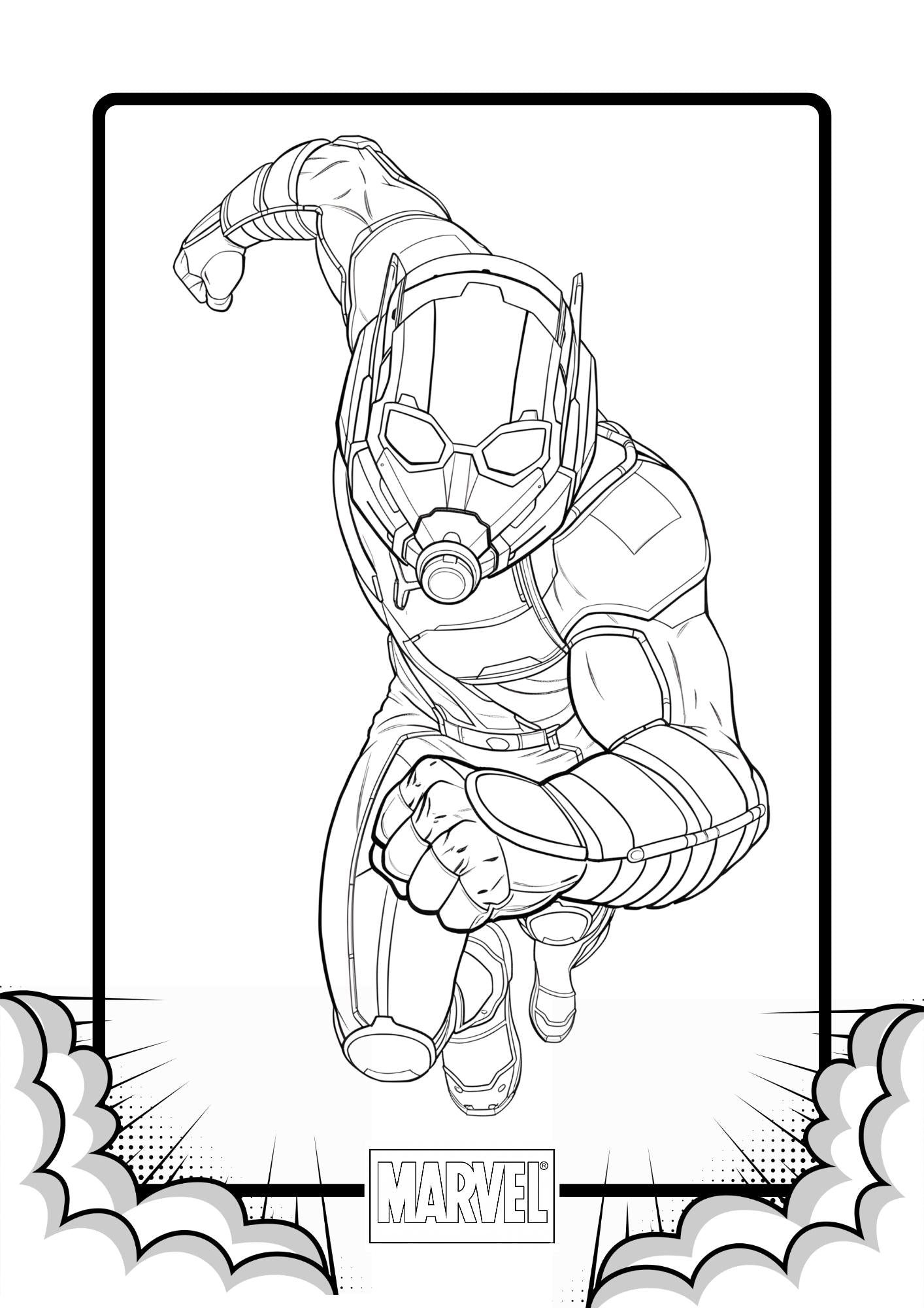 Marvel Heroes Colouring Pages