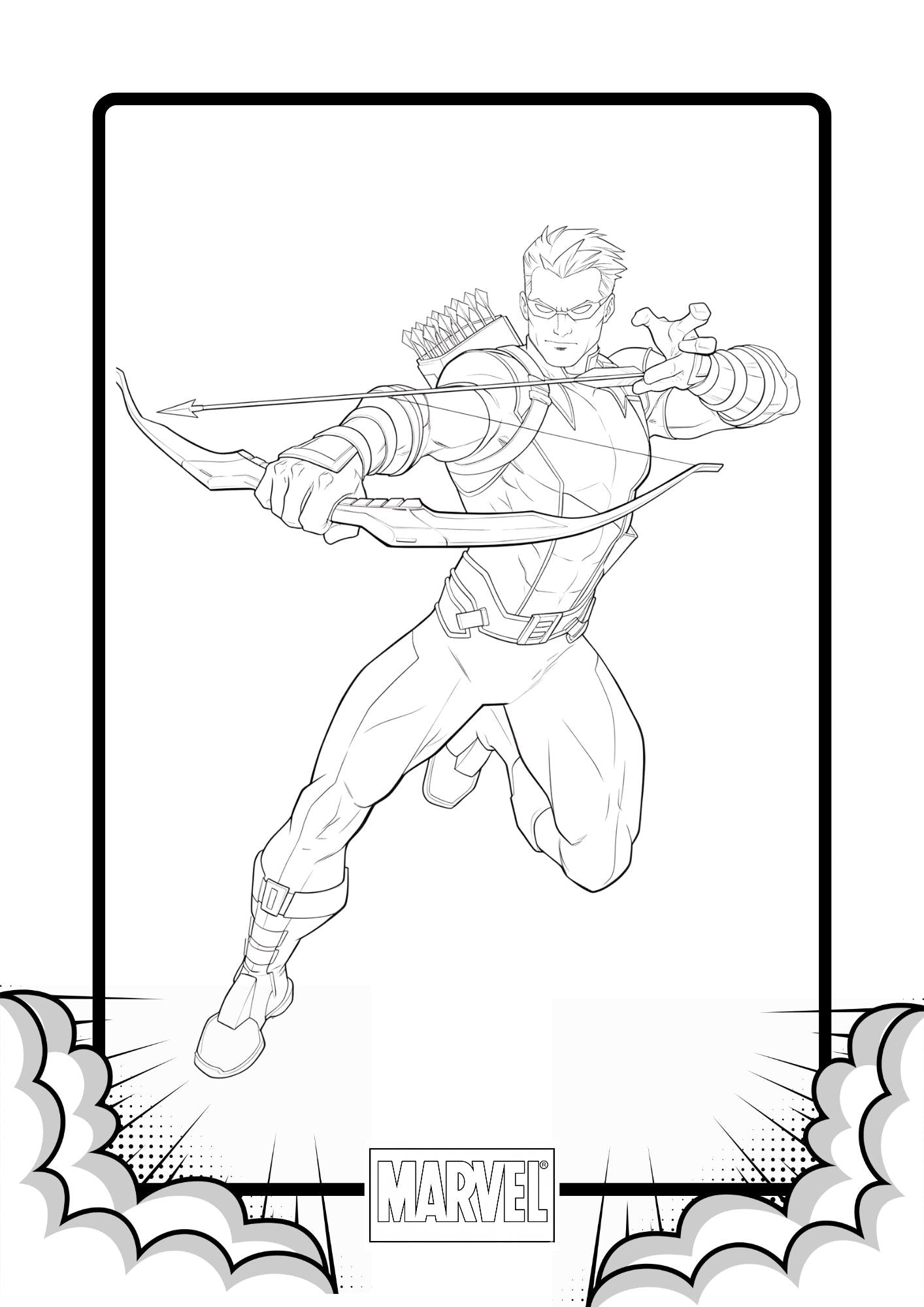 Marvel Heroes Colouring Pages