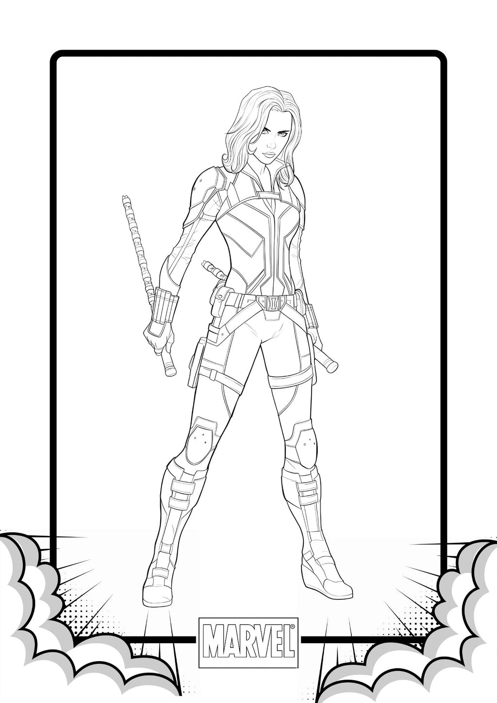 Marvel Heroes Colouring Pages