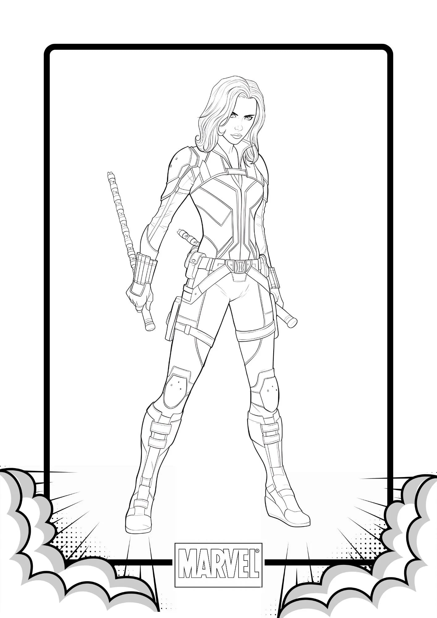 Marvel Heroes Colouring Pages