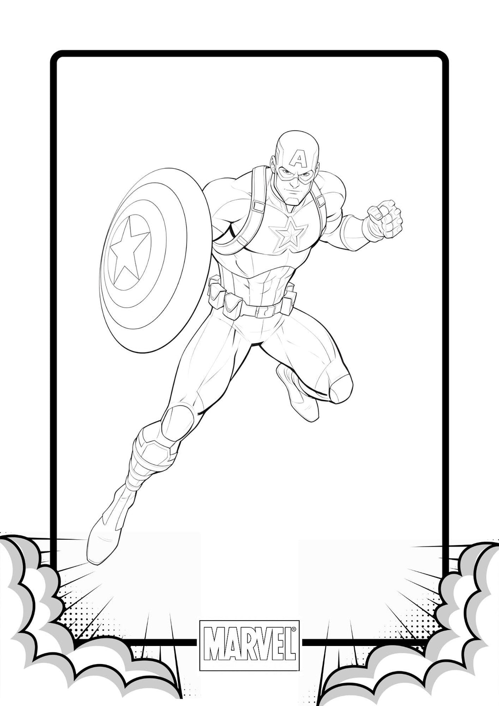 Marvel Heroes Colouring Pages