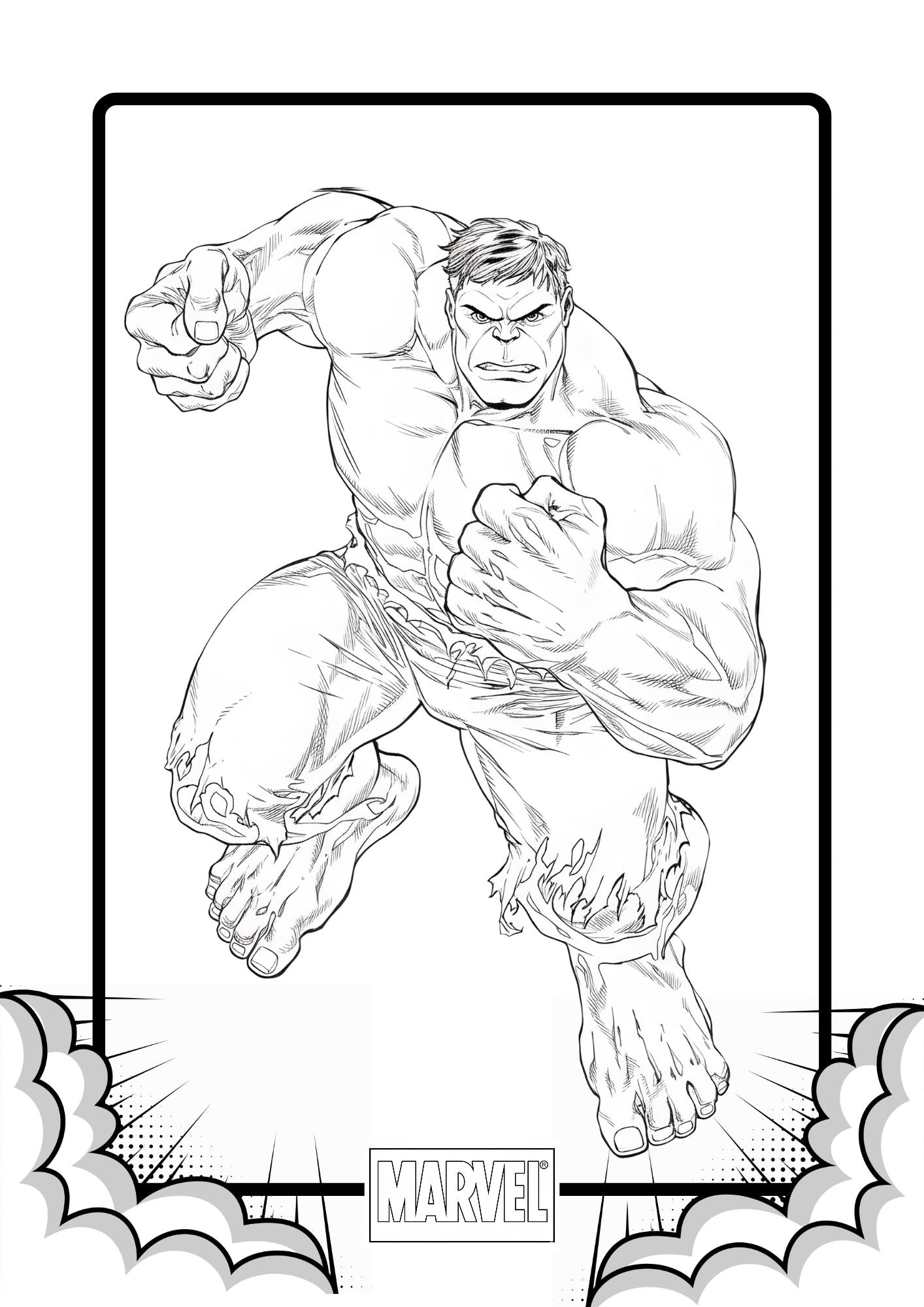 Marvel Heroes Colouring Pages