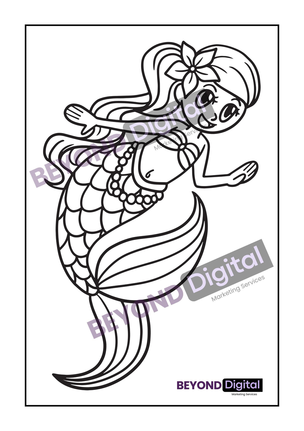 Mermaids Colouring Pages