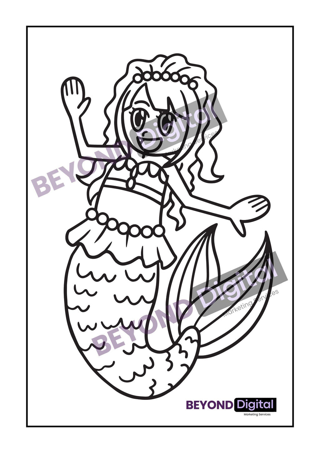 Mermaids Colouring Pages