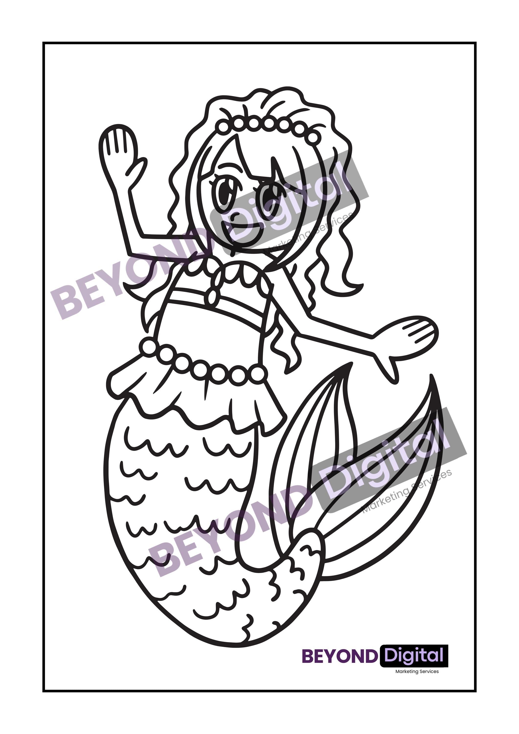 Mermaids Colouring Pages