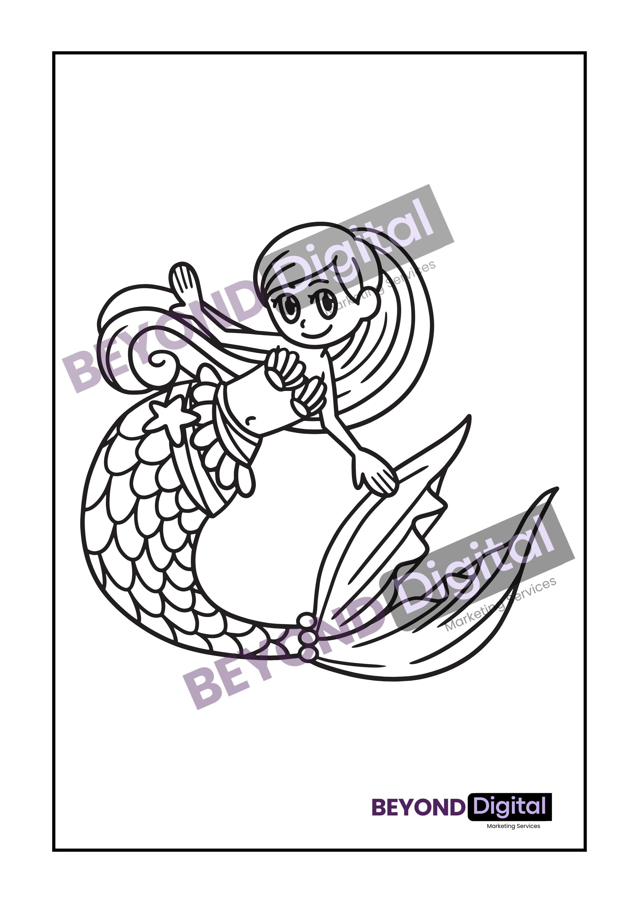 Mermaids Colouring Pages