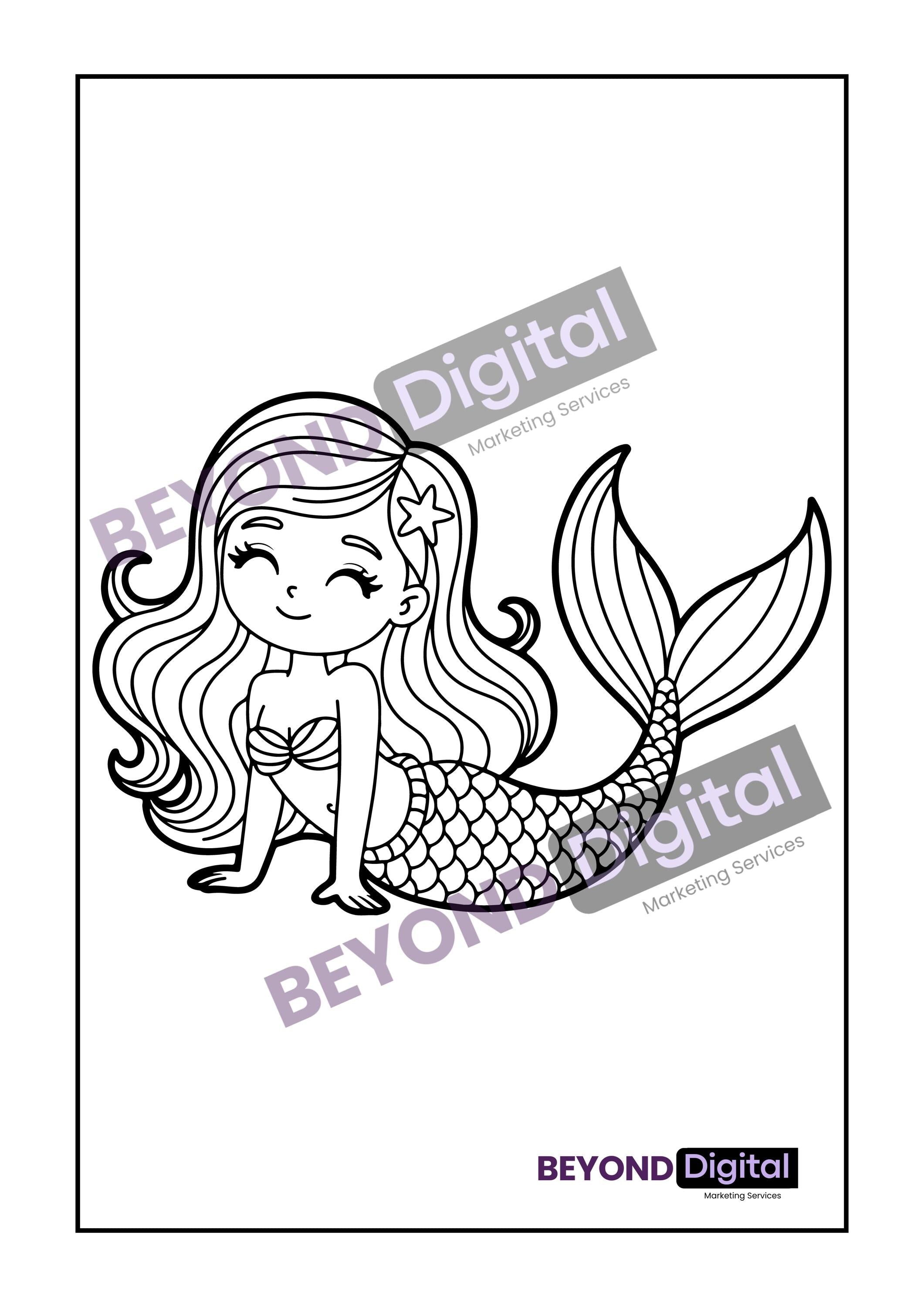 Mermaids Colouring Pages