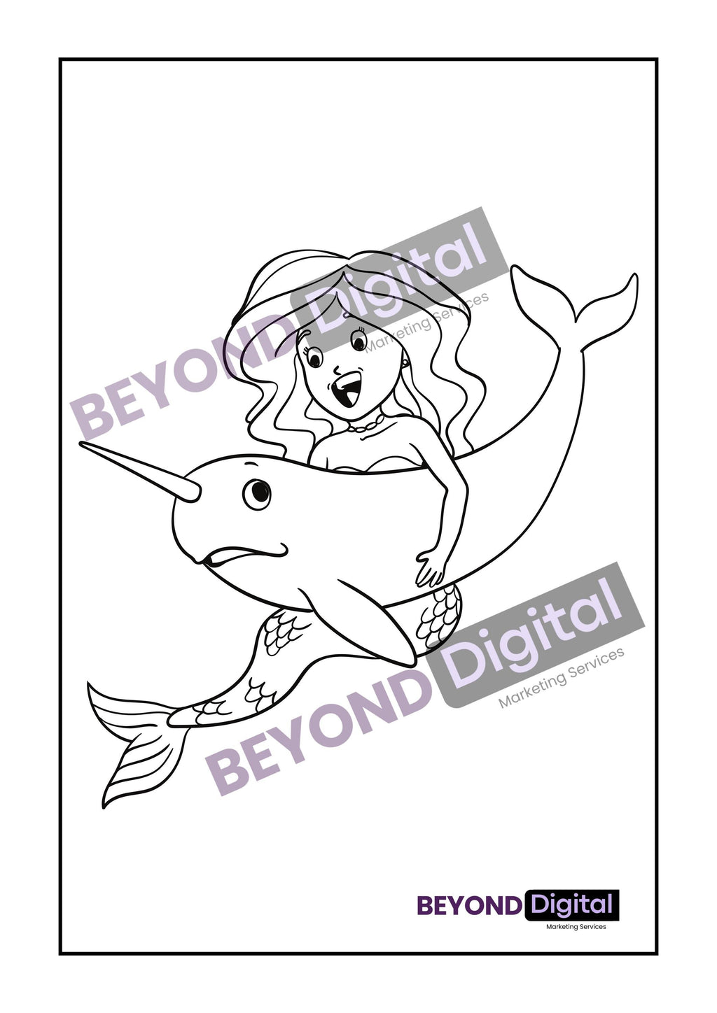 Mermaids Colouring Pages