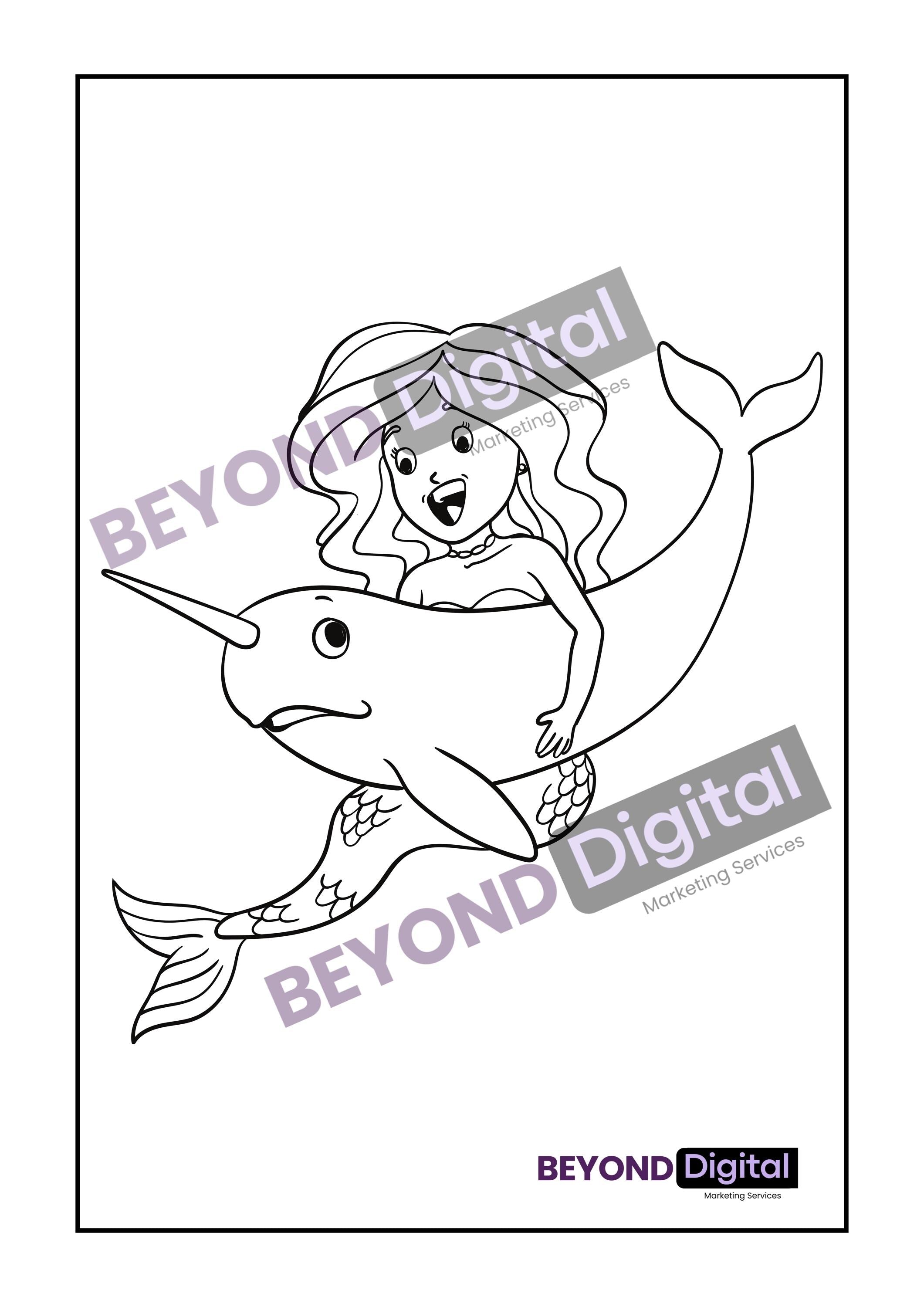 Mermaids Colouring Pages
