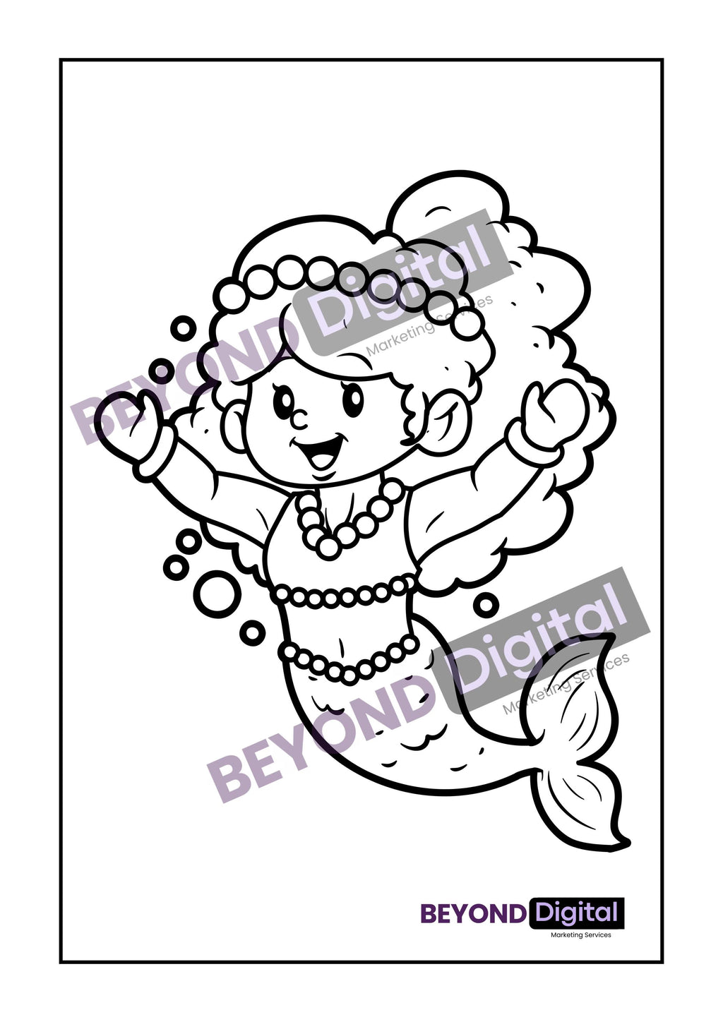 Mermaids Colouring Pages