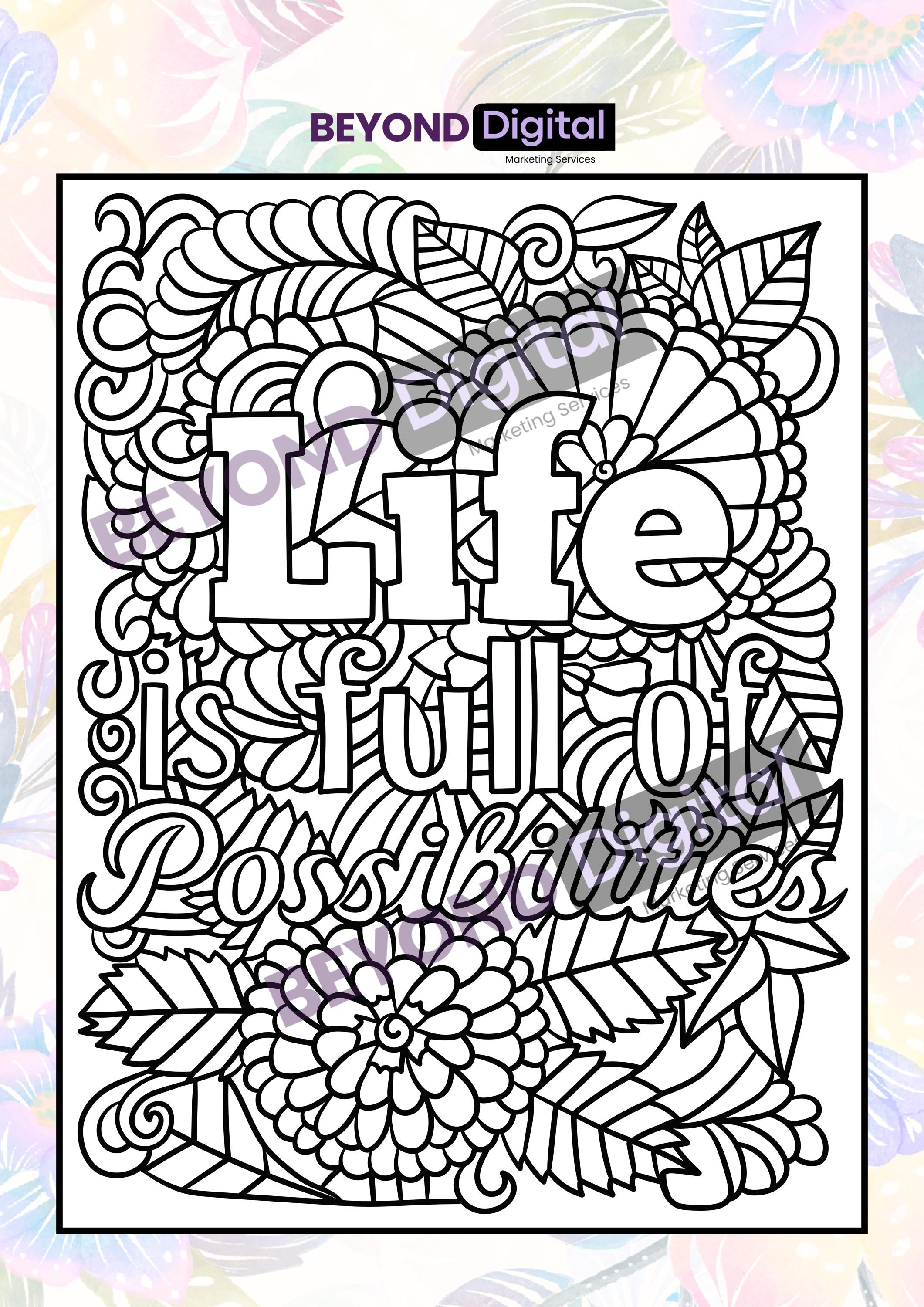 Colour your Motivation Pages