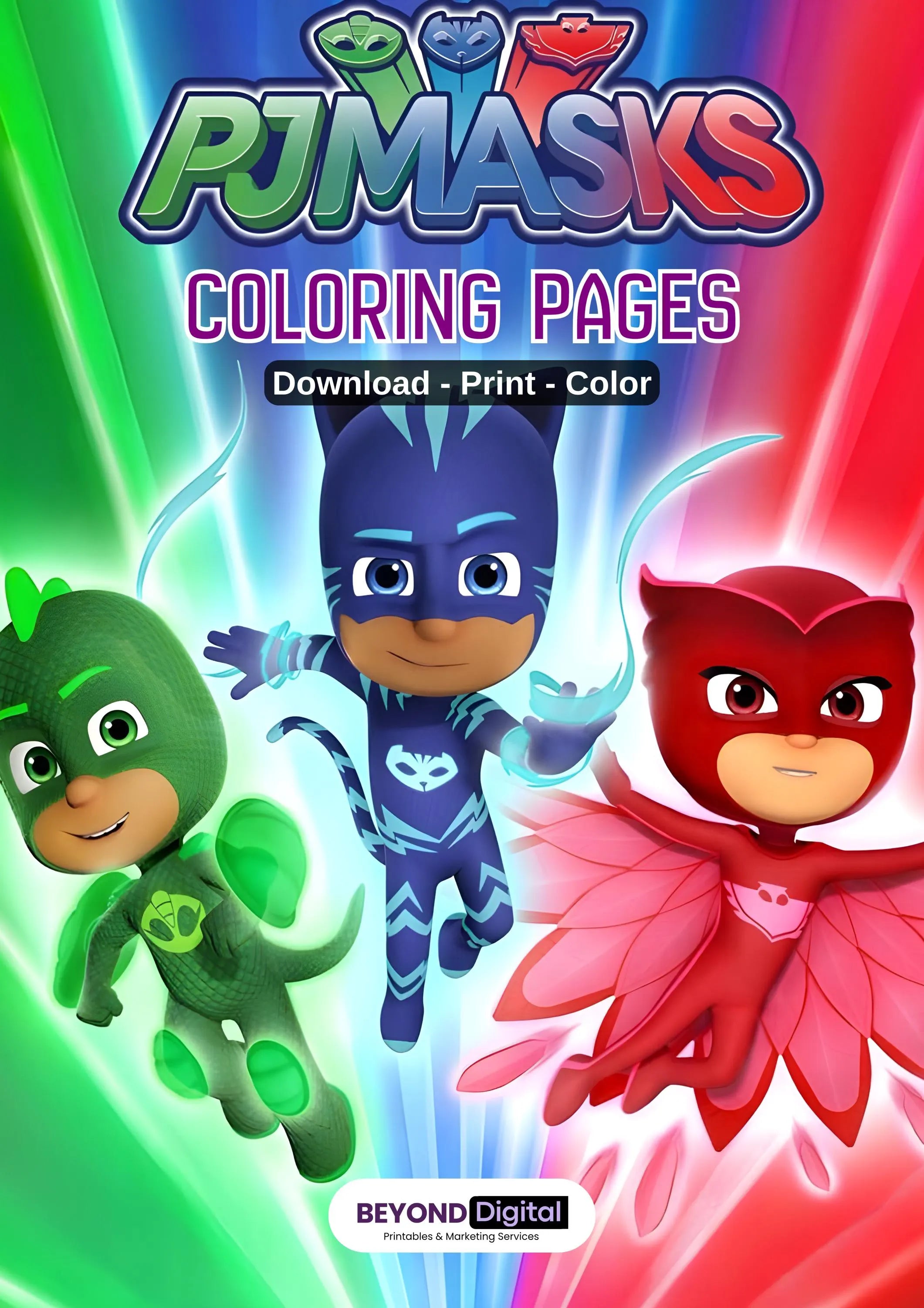 PJ Masks Colouring Pages